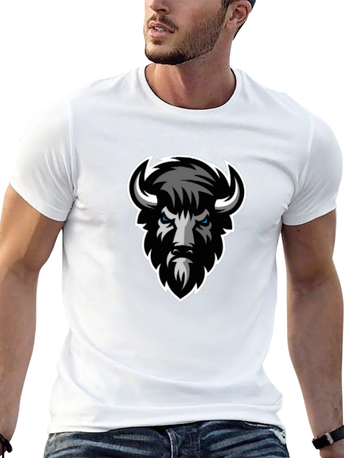 Buffalo Graphic Tee - Black Crew Neck