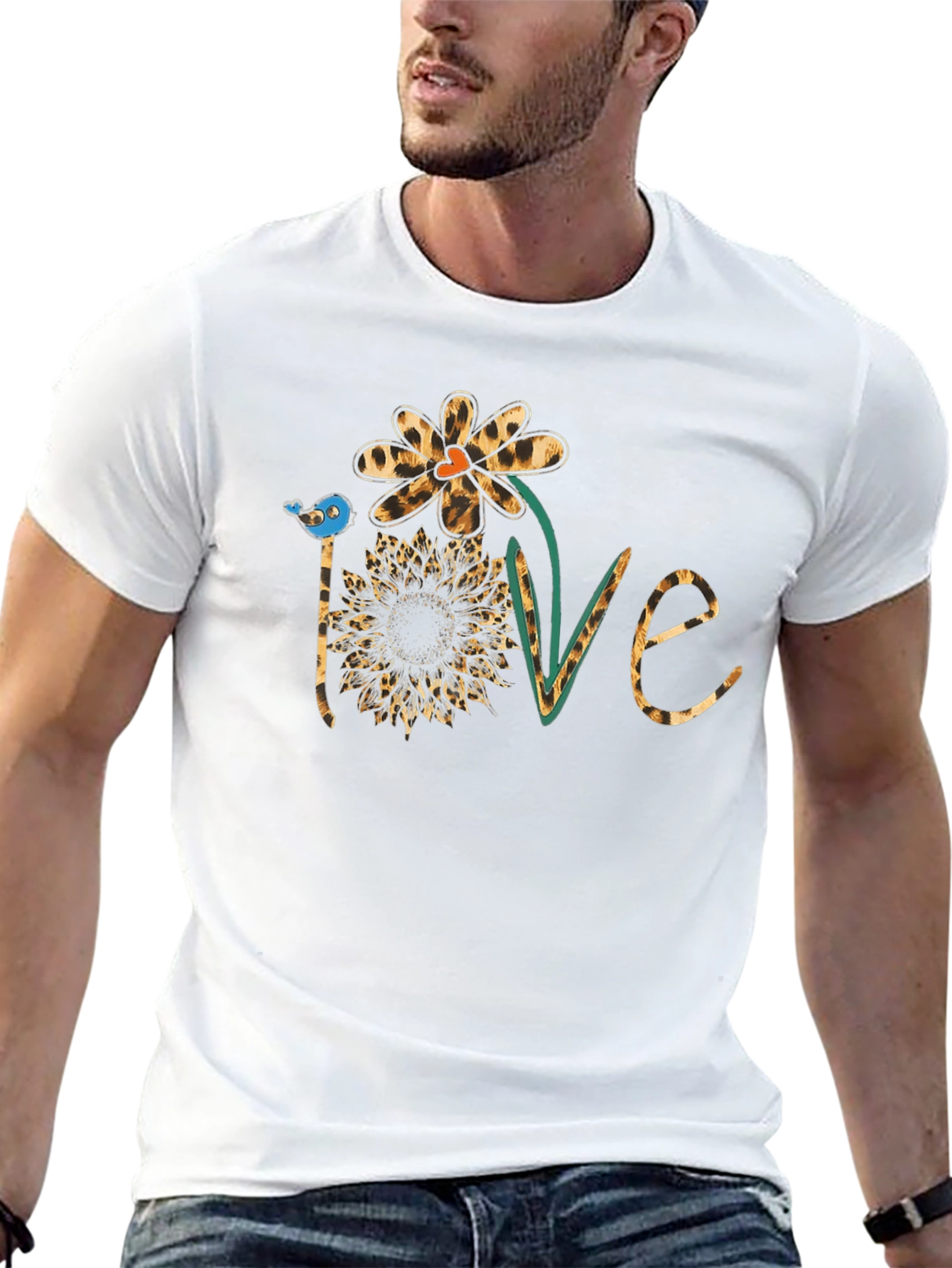 Floral Love Graphic Tee - Black