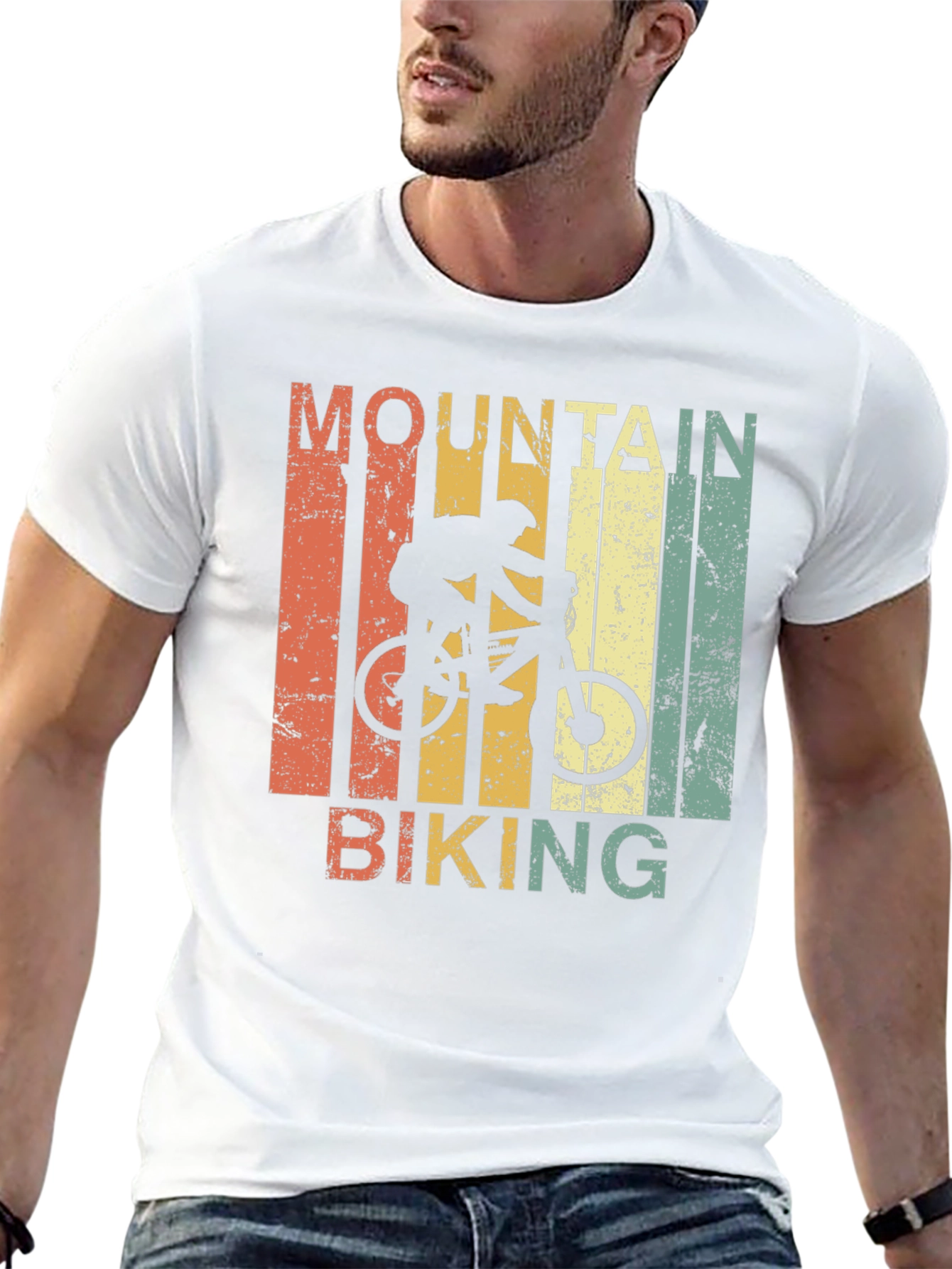Mountain Biking Retro T-Shirt