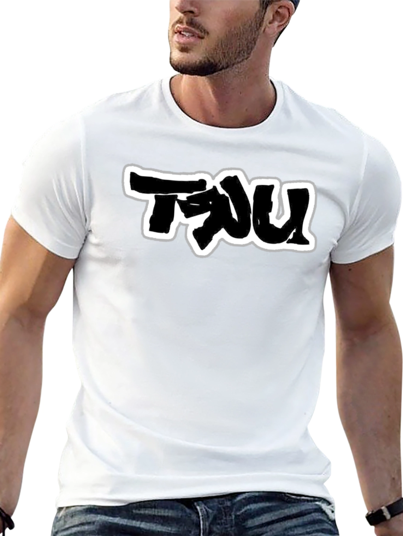 Graffiti Style Black T-Shirt