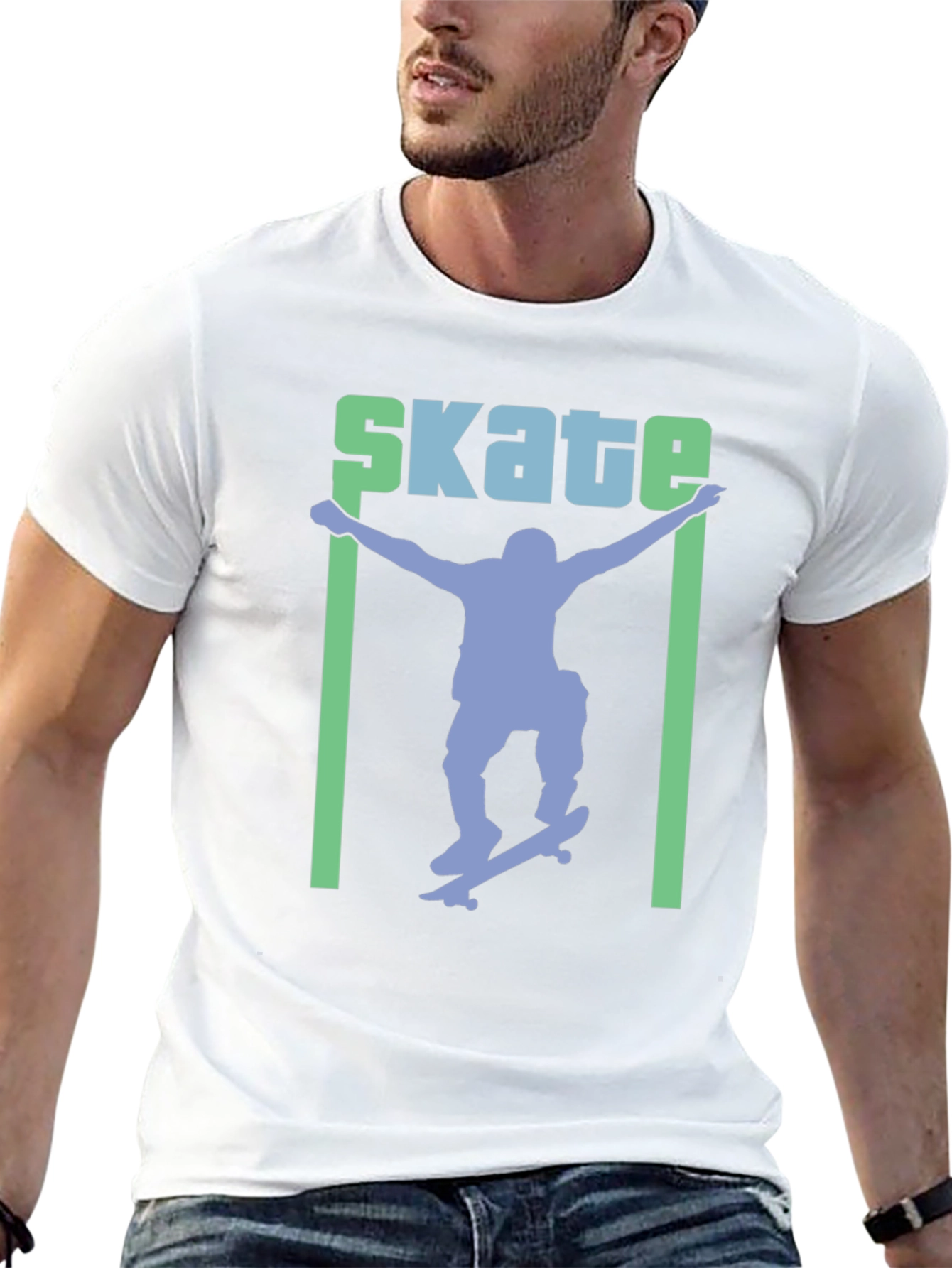 Skateboarding Graphic Tee - Cool Skater Design