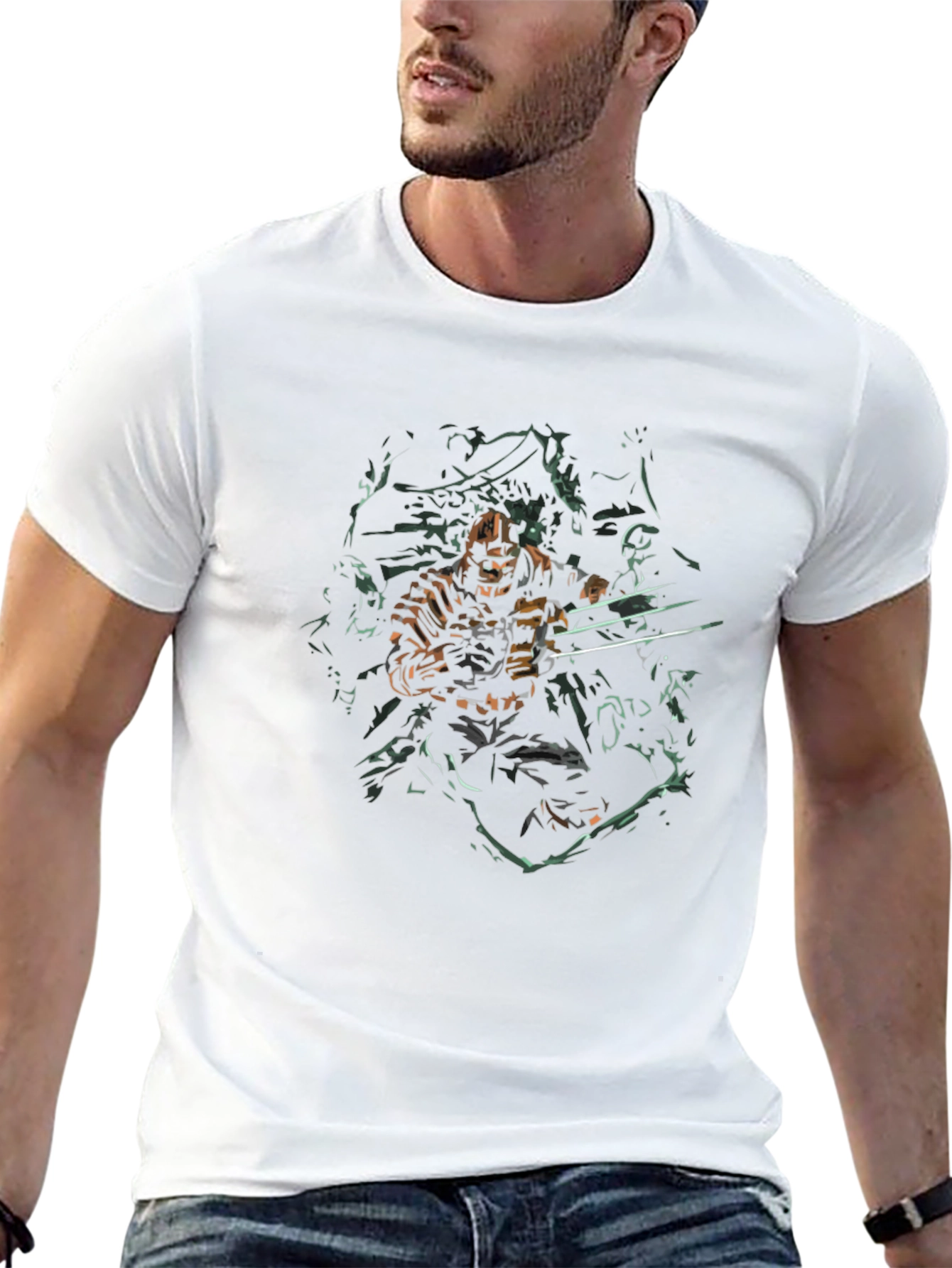 Retro Comic Book Hero Graphic T-Shirt