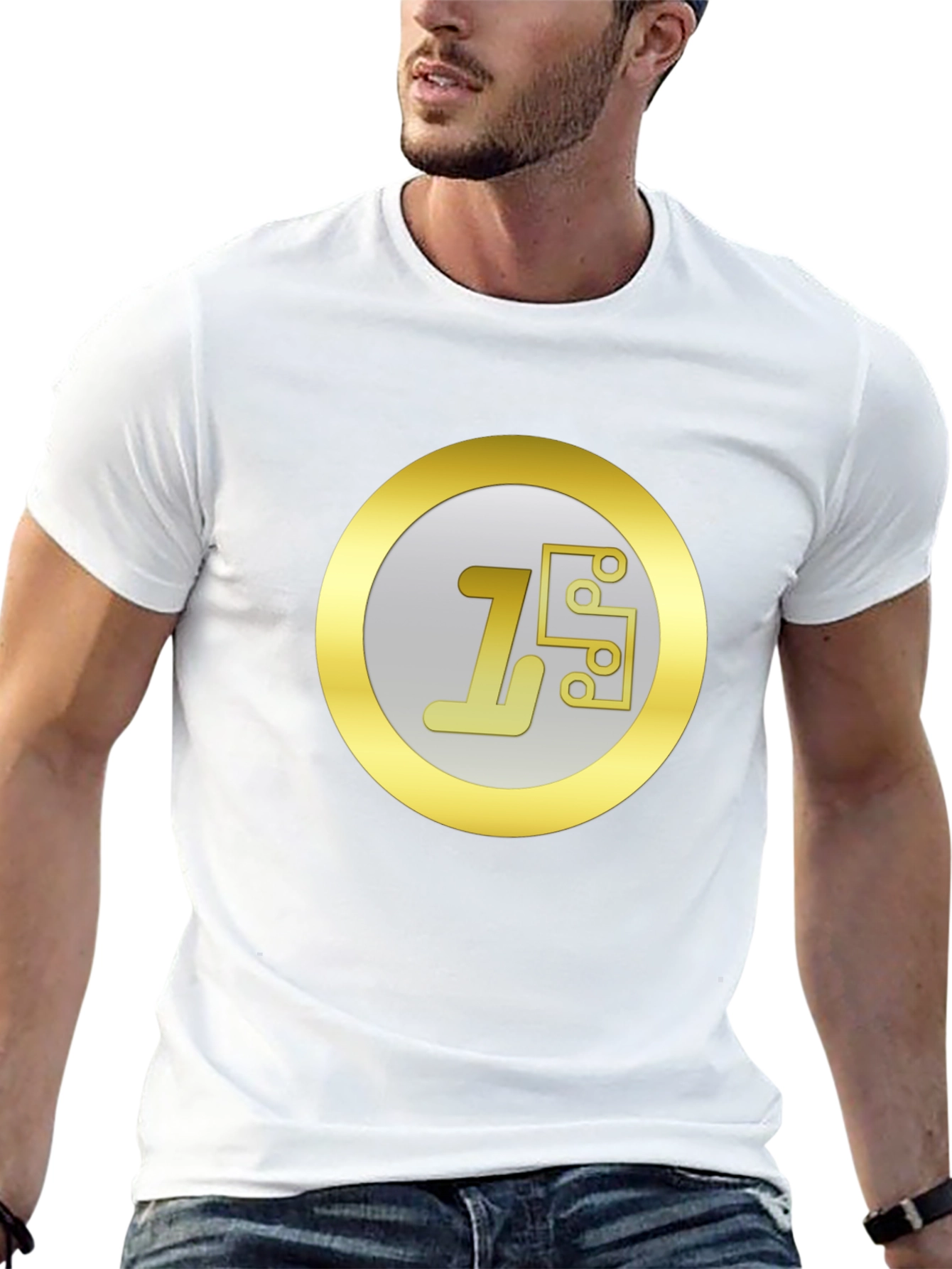 Tech Logo Graphic Tee - Modern Circuit Design