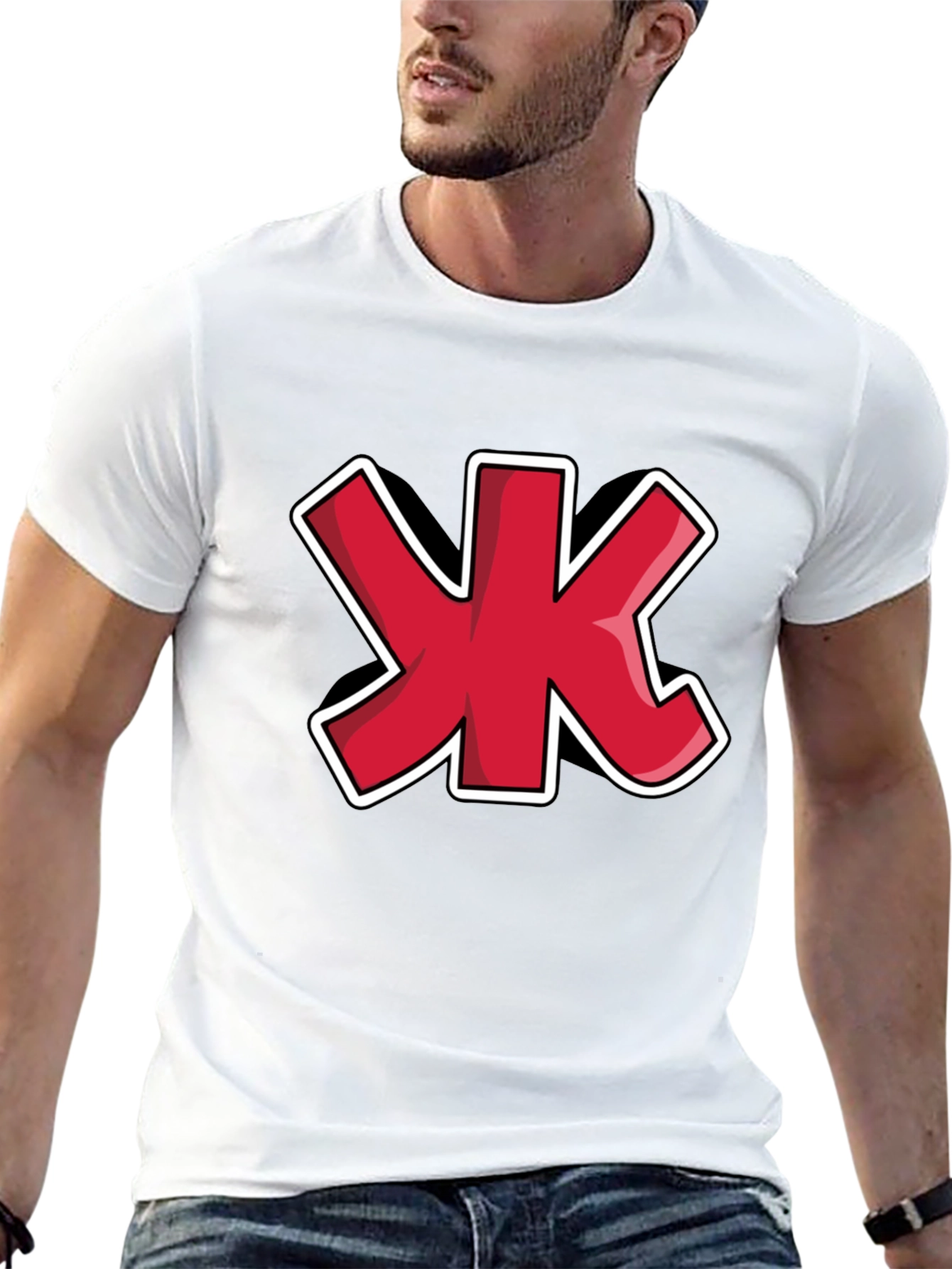 Red Cyrillic Letter Zhe T-Shirt