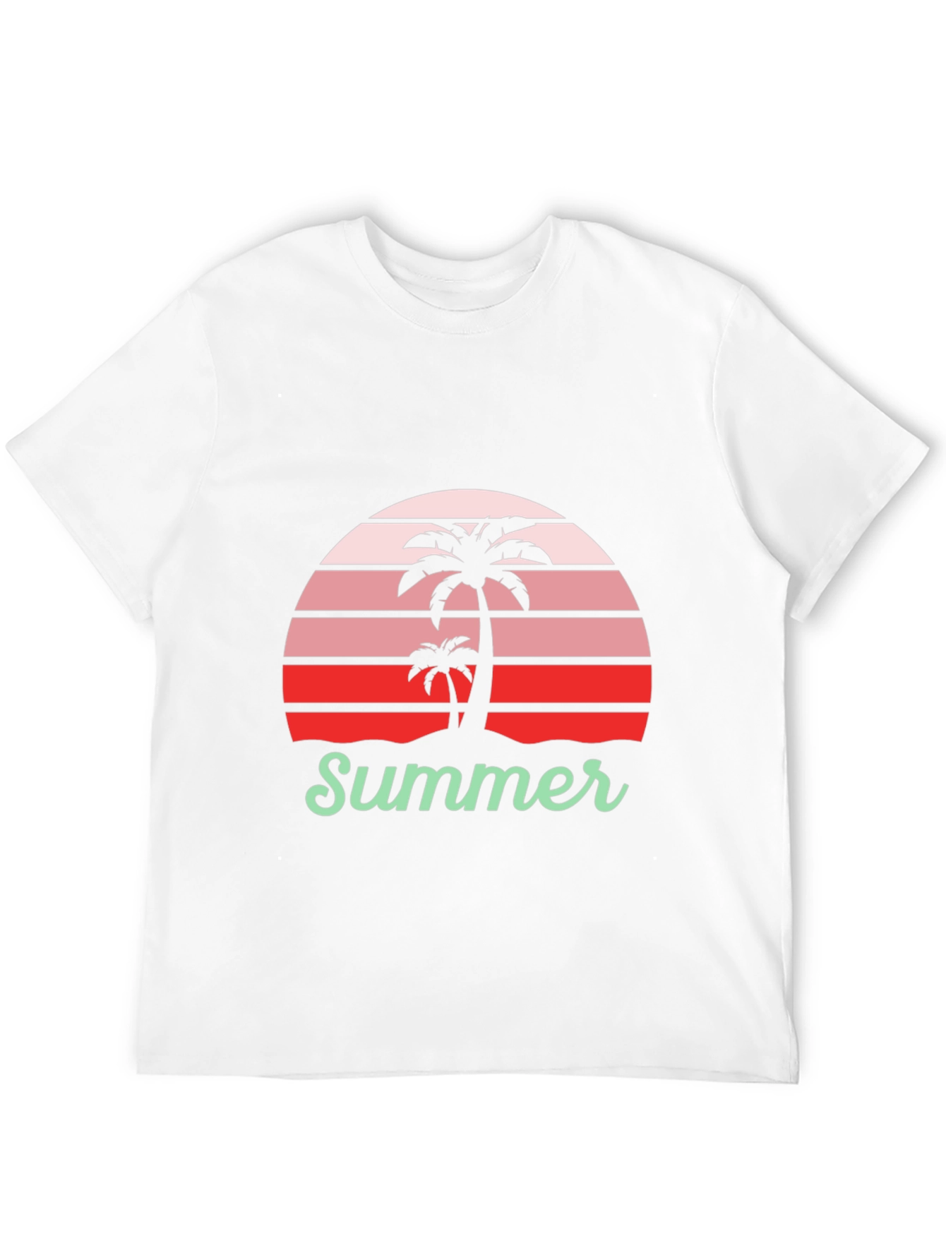 Summer Palm Tree Graphic T-Shirt