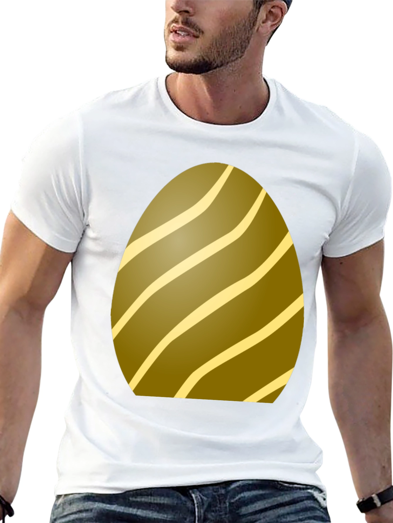 Easter Egg Tee - Striped Holiday T-Shirt