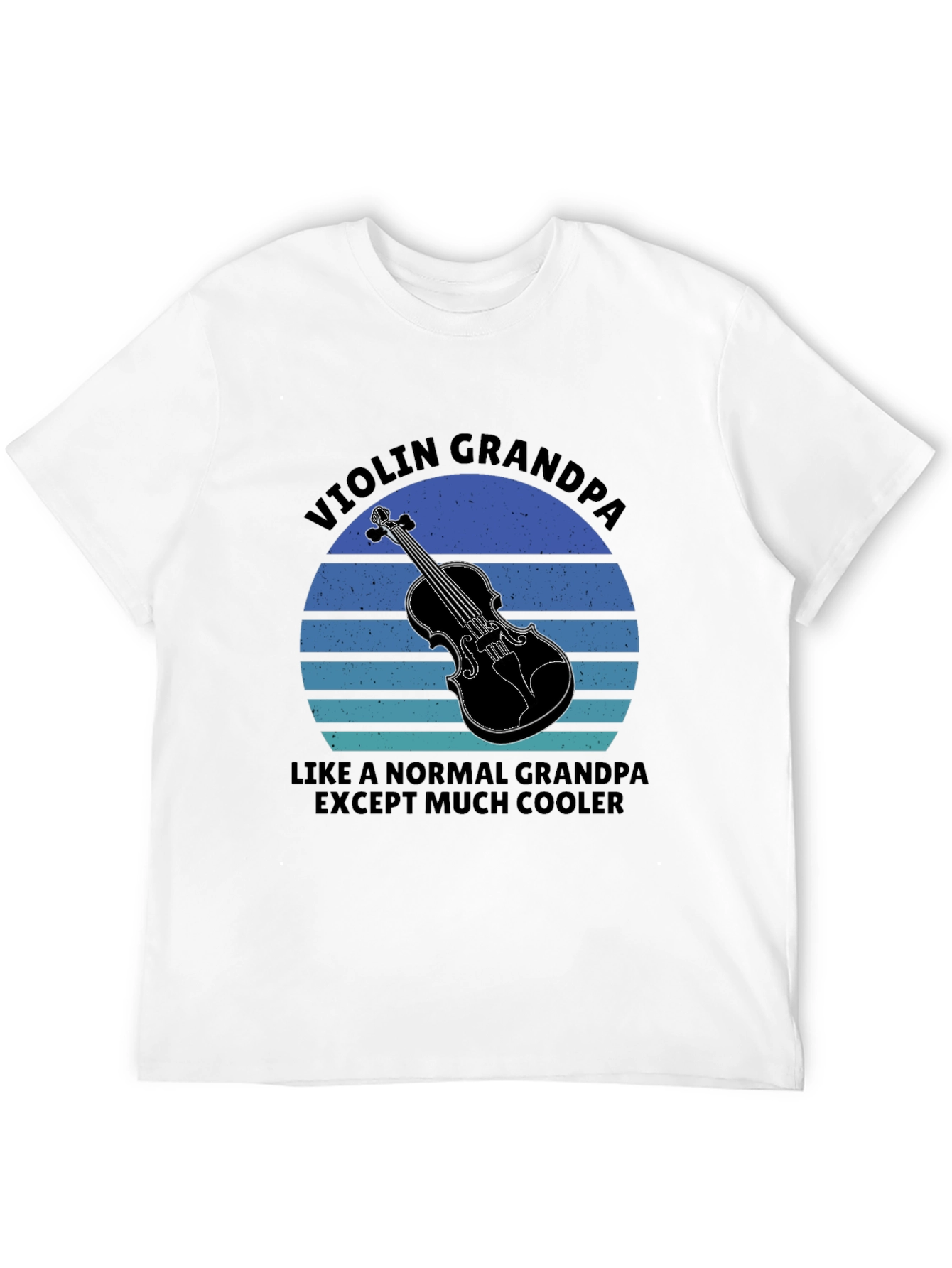 Violin Grandpa T-Shirt - Cool Musician Grandfather Tee