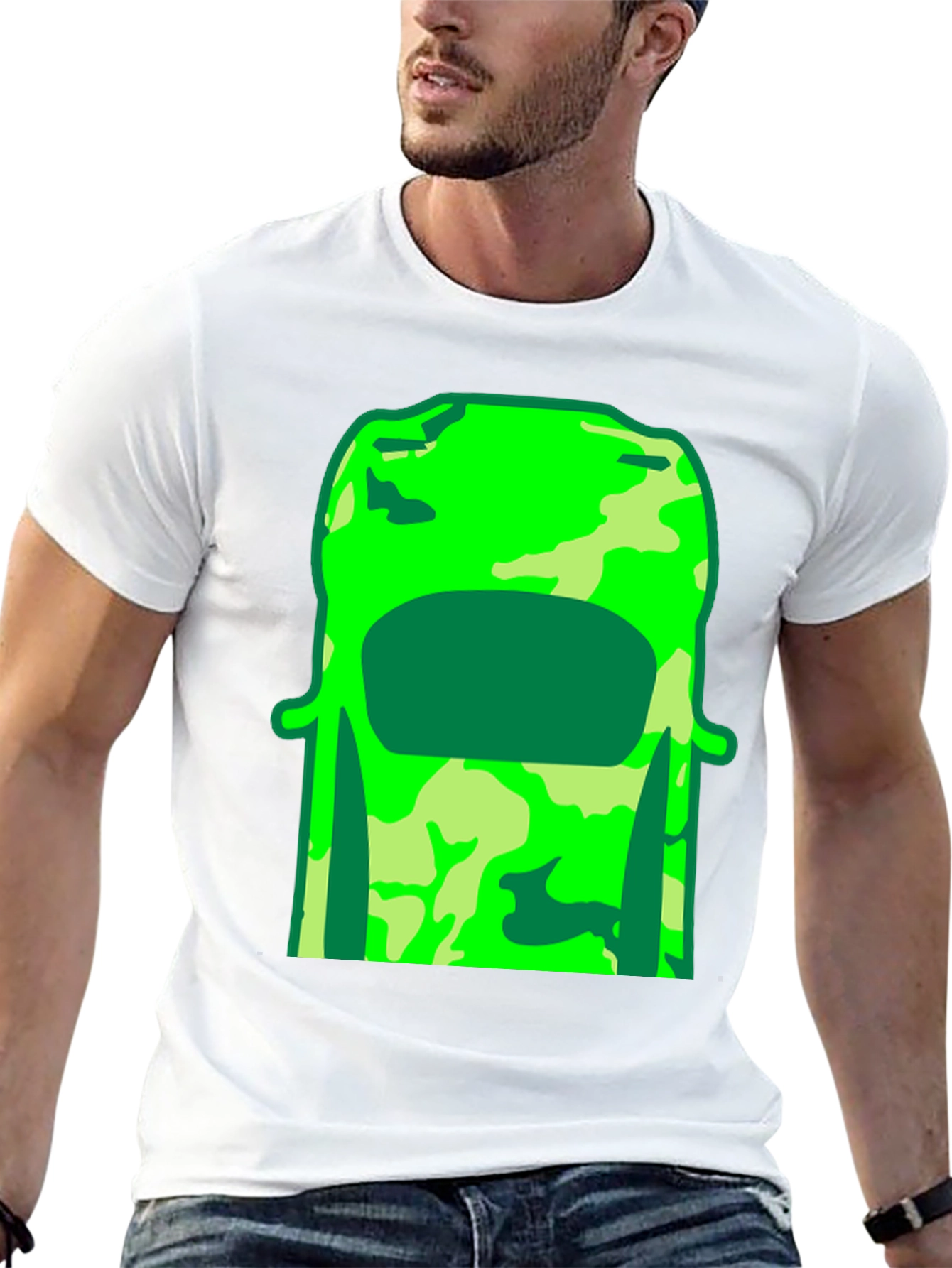 Green Camo Car T-Shirt