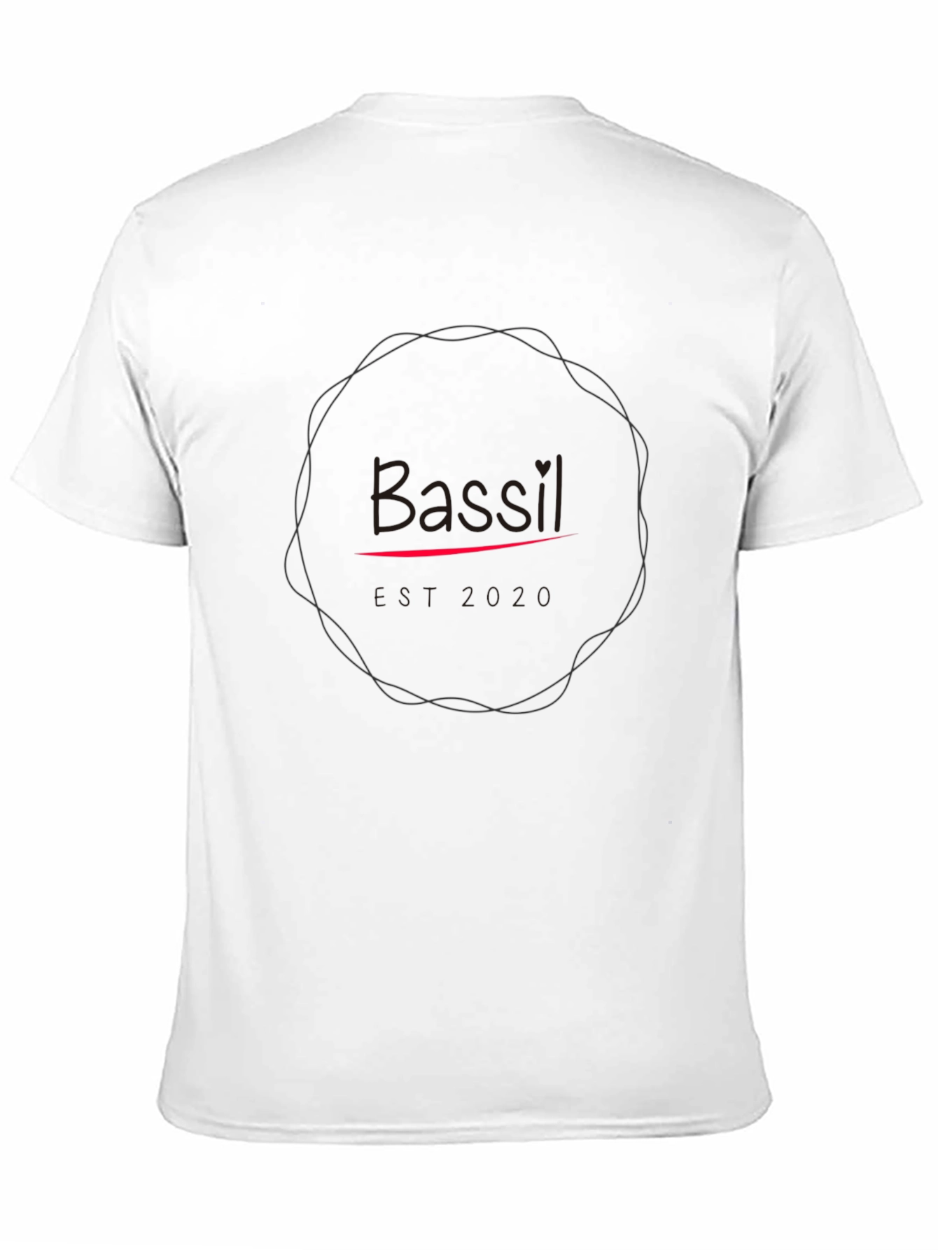 Bassil Graphic Print Mens Black T-Shirt
