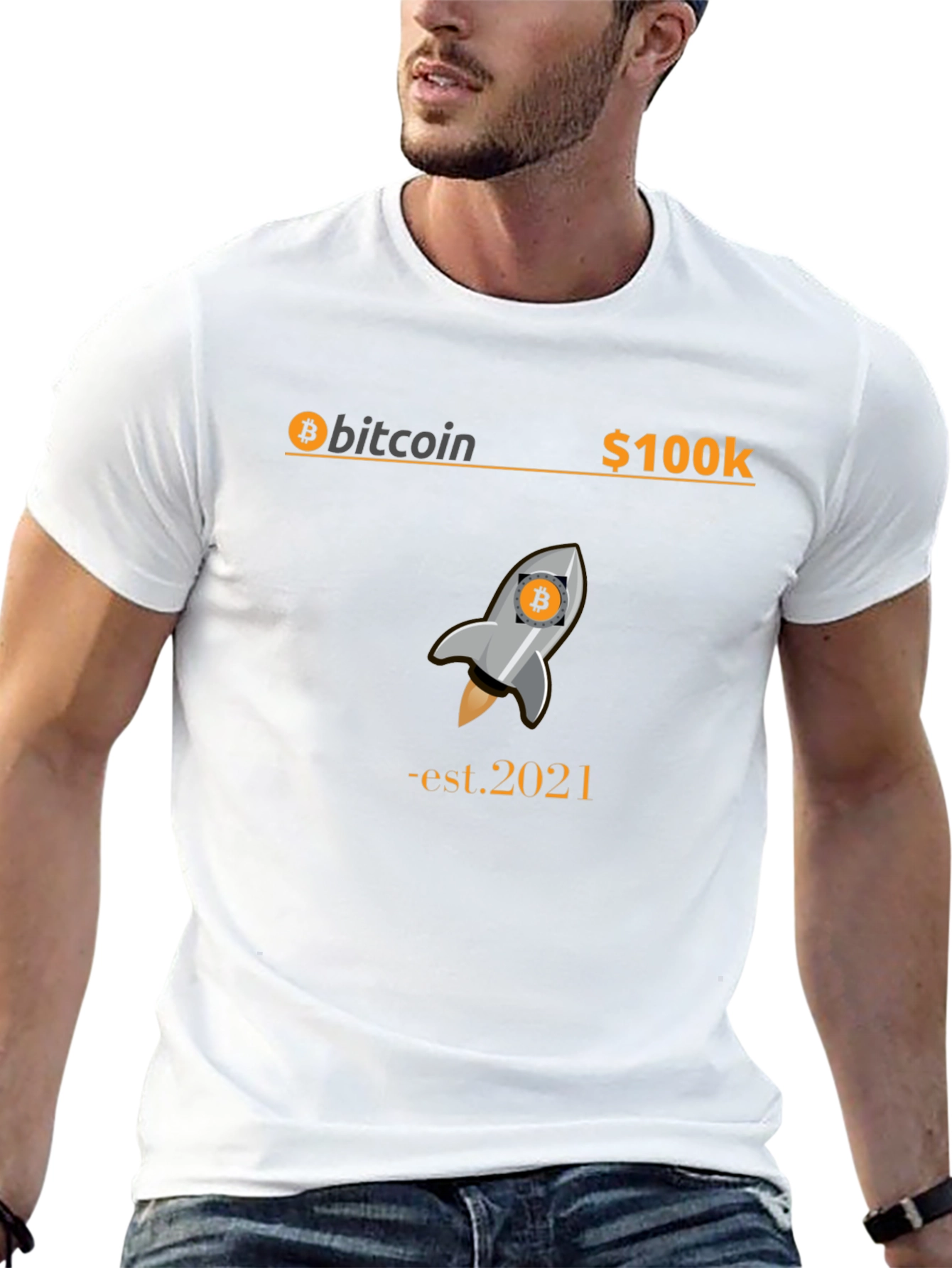 Bitcoin Rocket T-Shirt - Est. 2021