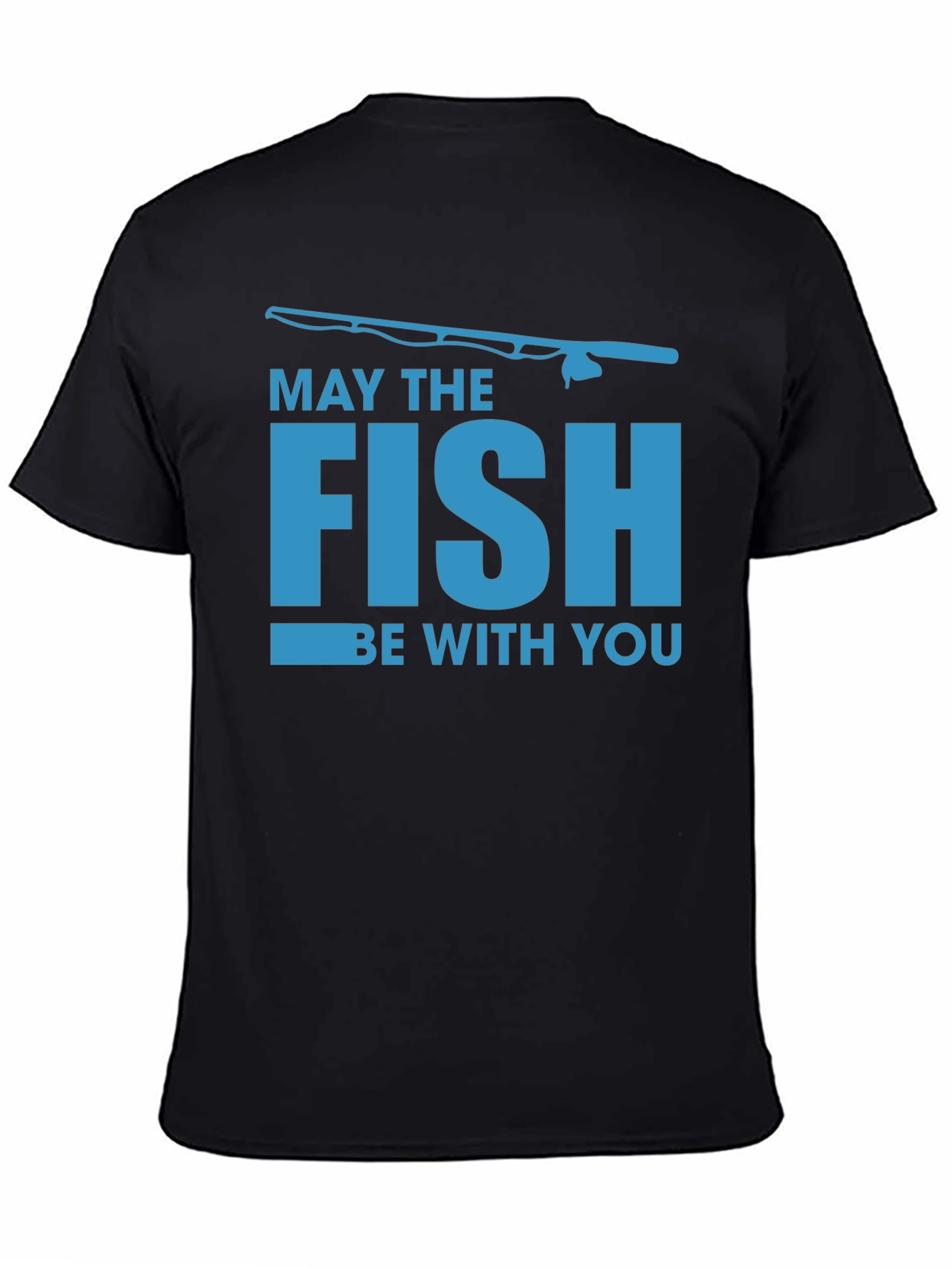 May The Fish Be With You Black T-Shirt