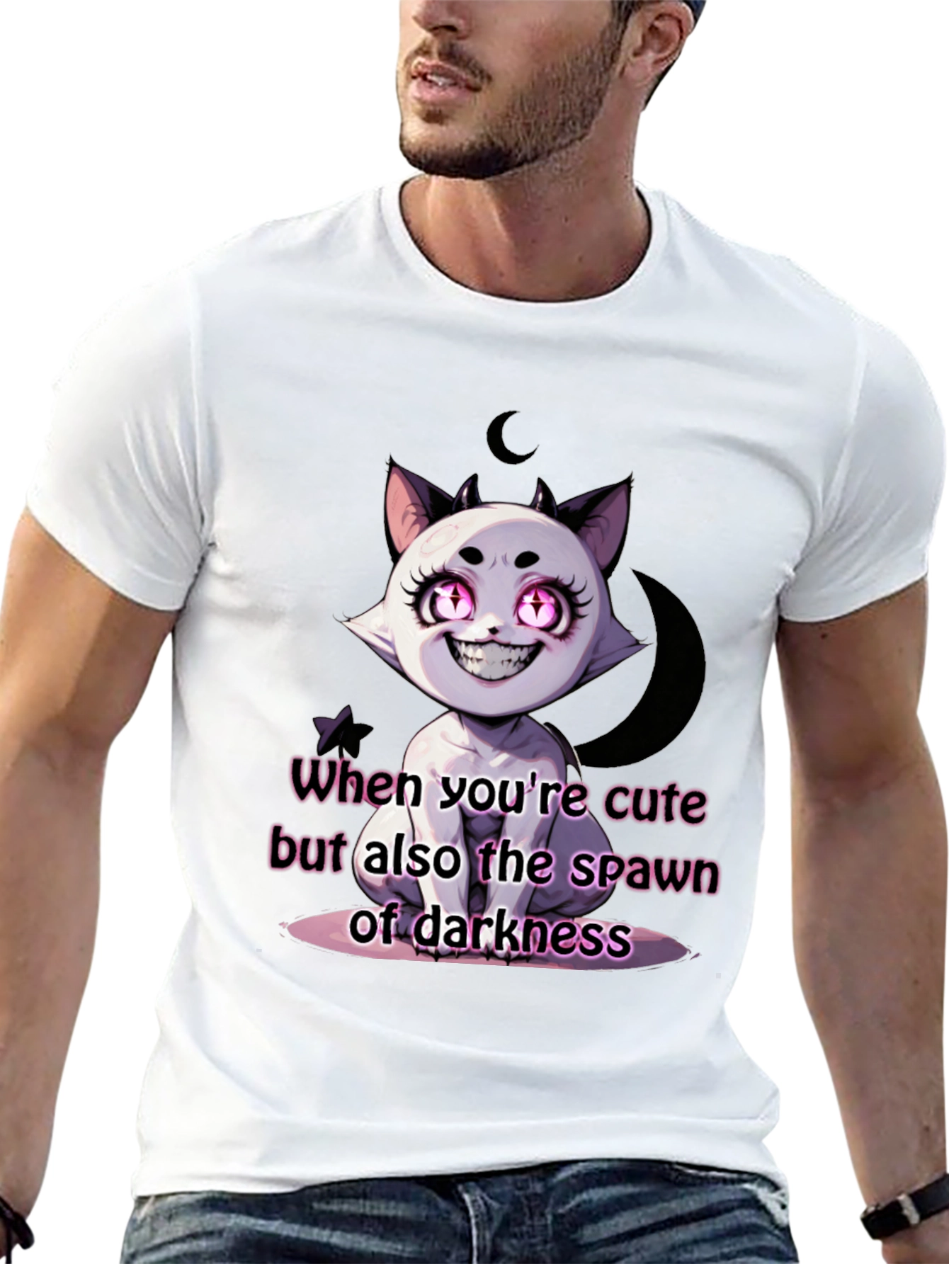 Cute Spawn of Darkness Black T-Shirt