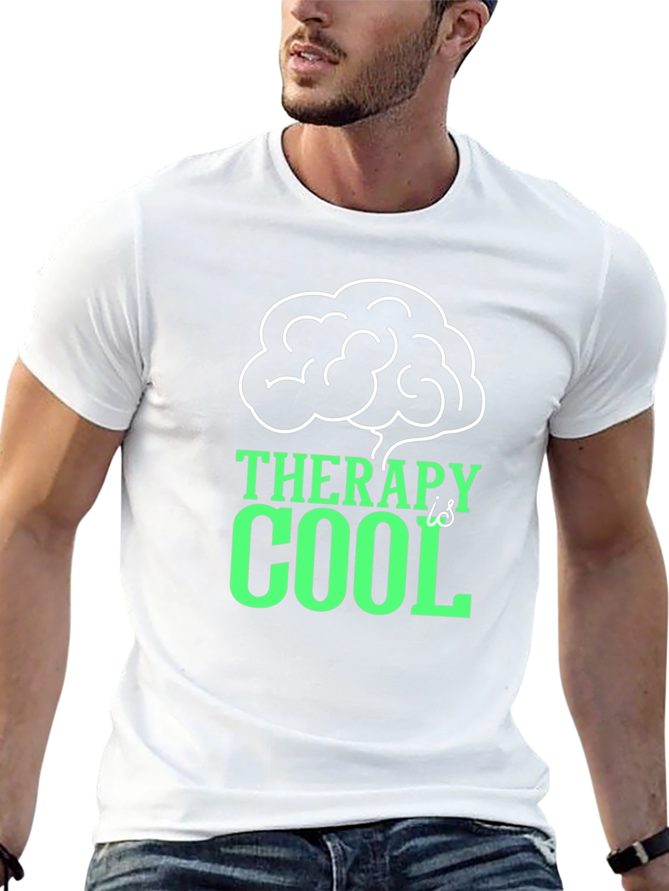 Therapy Is Cool T-Shirt - Black