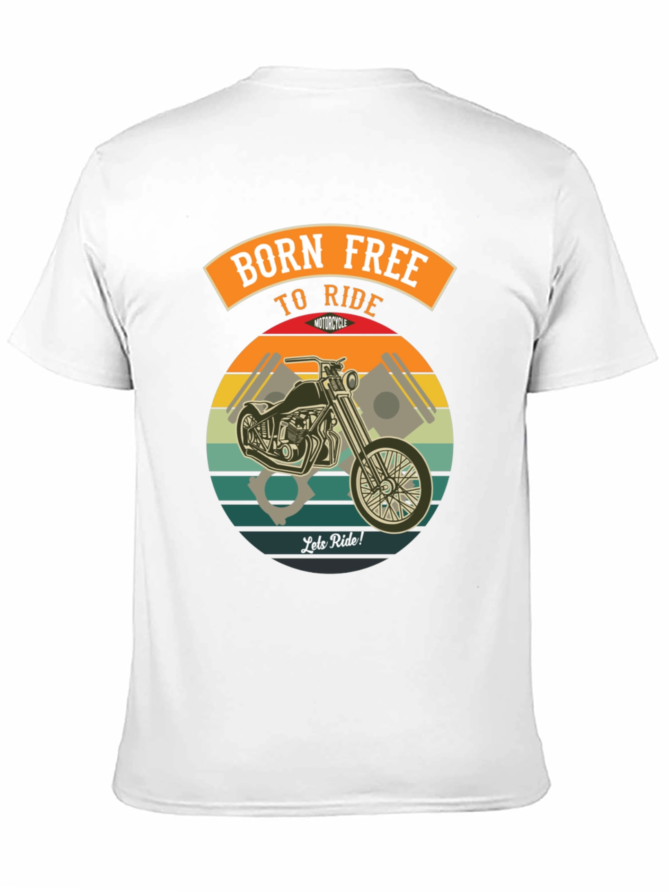 Born Free Motorcycle Ride Graphic Tee