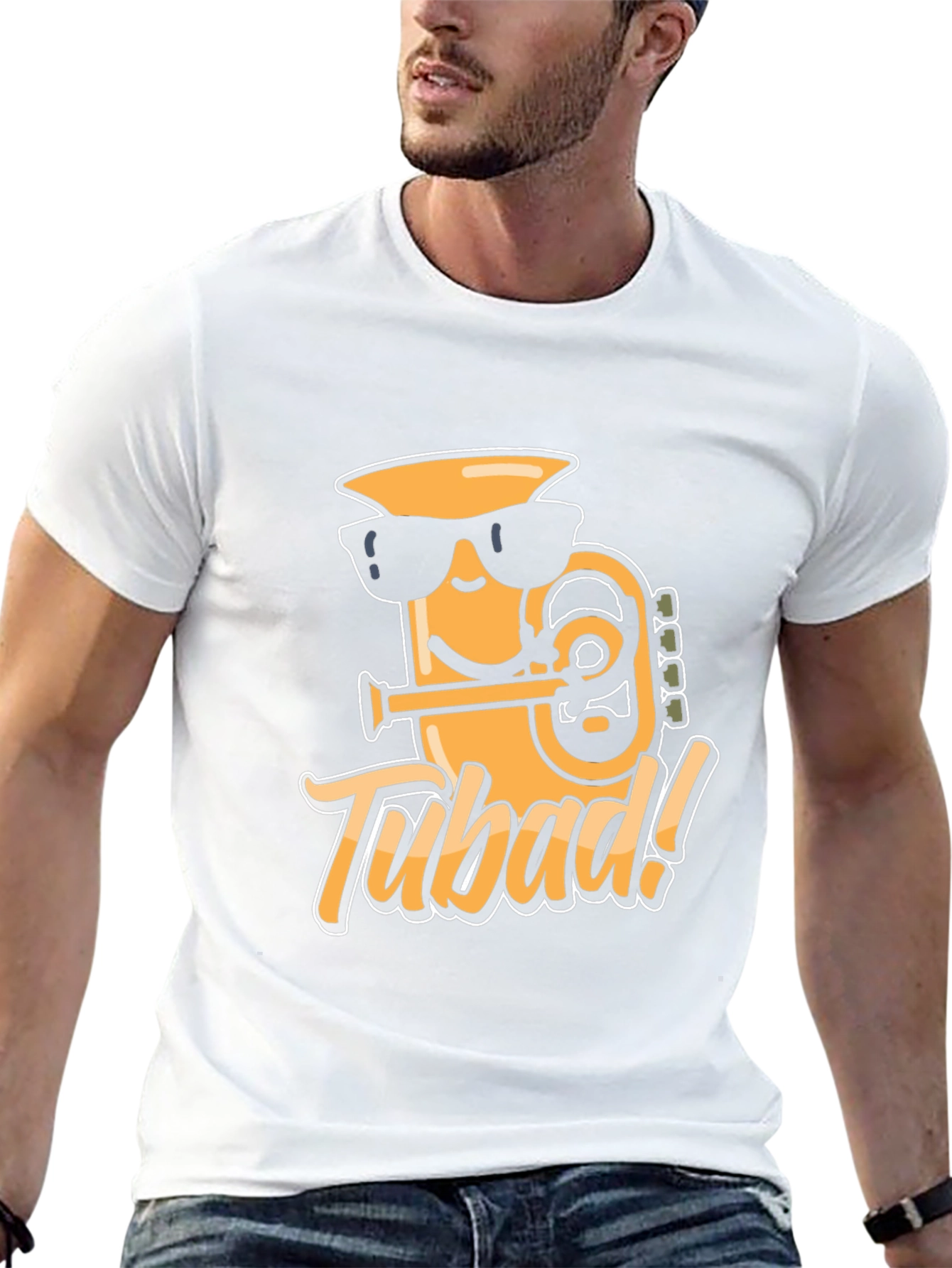 Tubad! Graphic T-Shirt - Cool Cartoon Tuba Design
