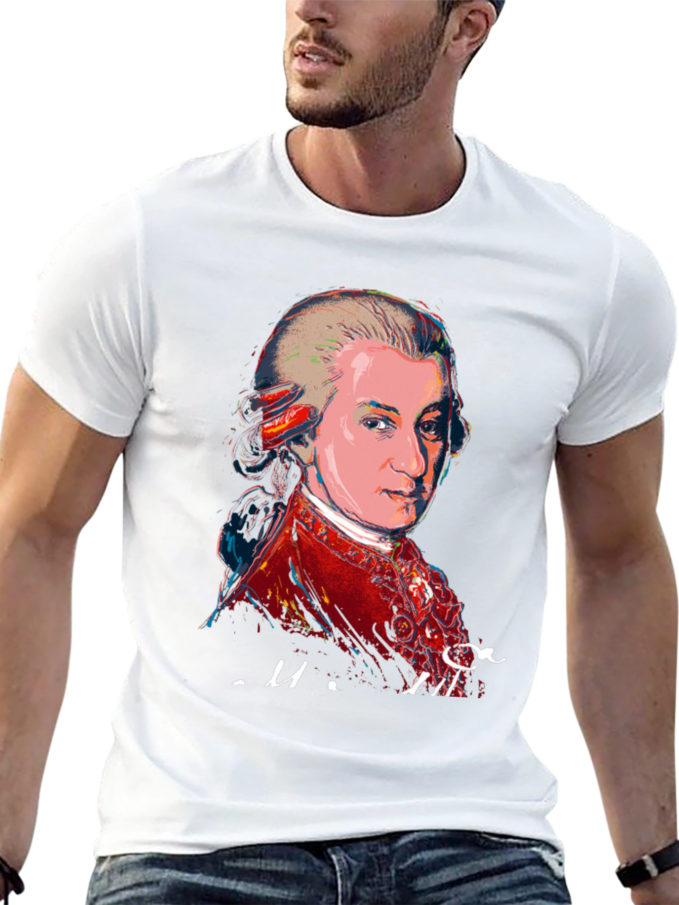 Mozart Graphic Tee - Black T-Shirt