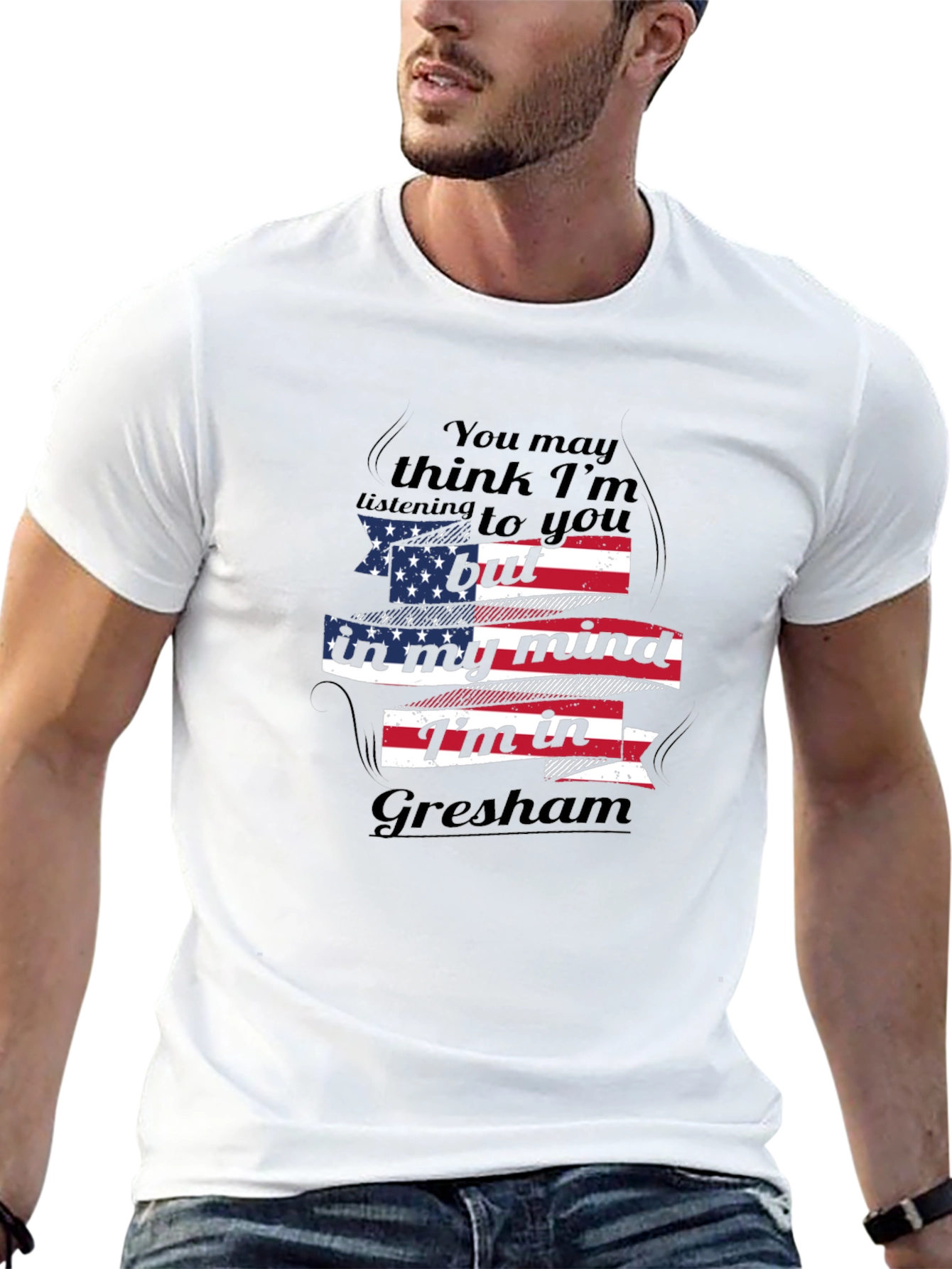 Gresham Mind T-Shirt - American Flag Design