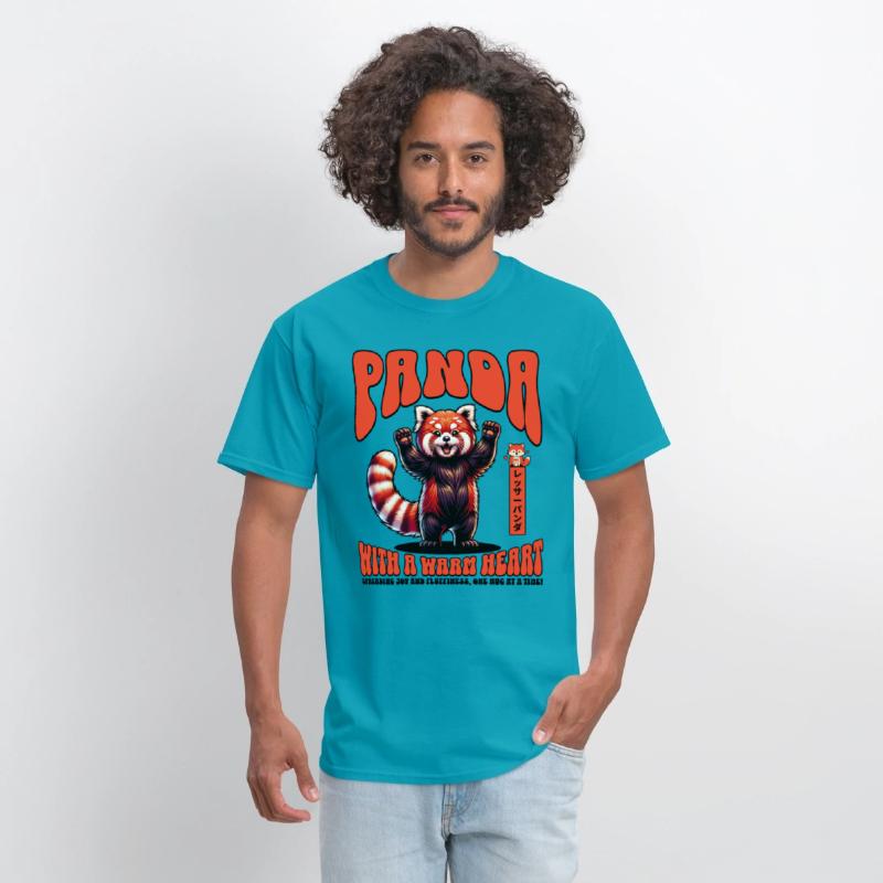 Red Panda with a Warm Heart Cute Bear