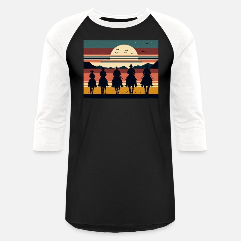 Retro Cowboys in the Sunset Tee