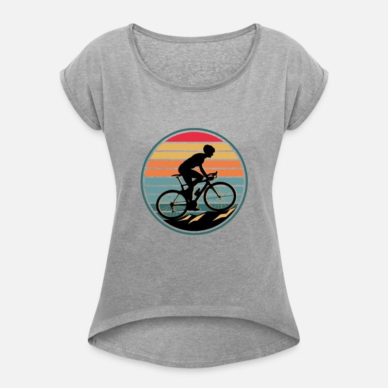 Retro mountain bike bicycle cyclist