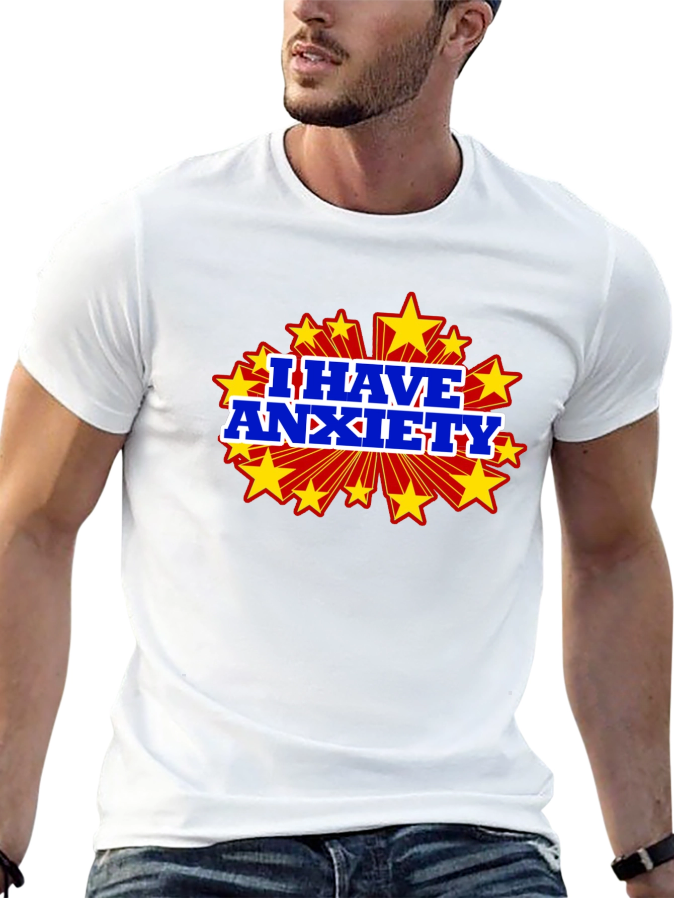 I Have Anxiety Graphic Tee - Black Cotton T-Shirt