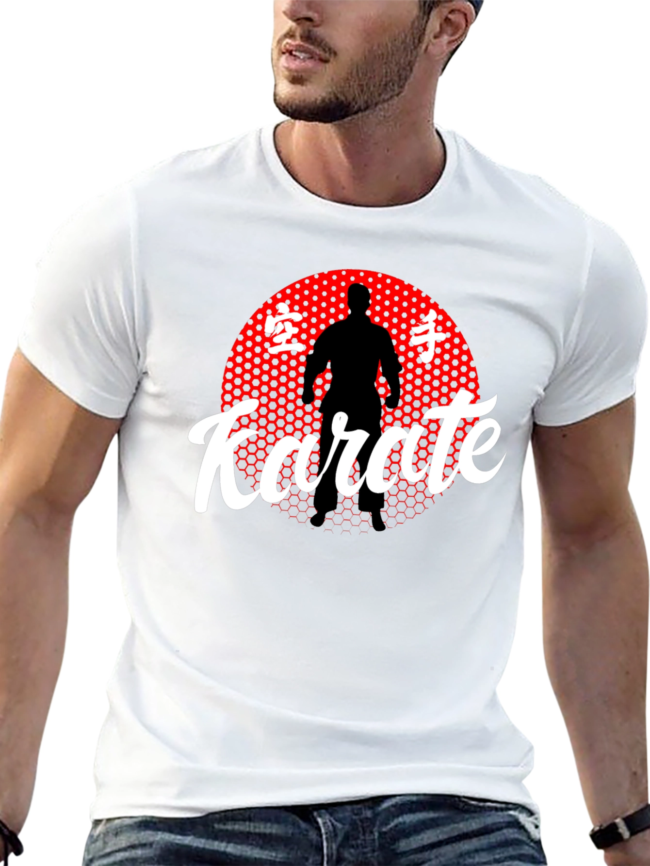 Karate Silhouette Graphic T-Shirt - Martial Arts Tee