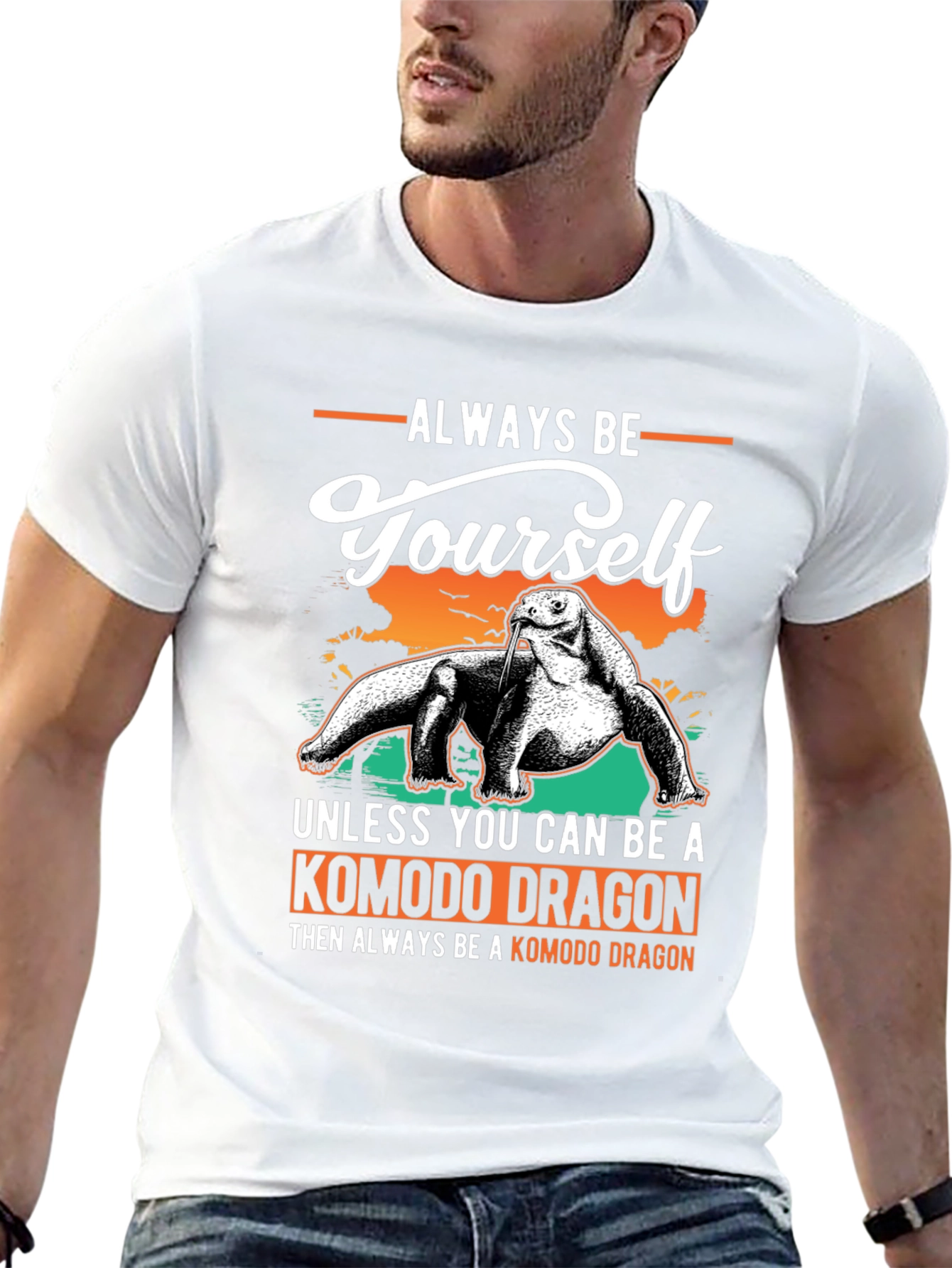 Komodo Dragon T-Shirt: Always Be Yourself Graphic Tee
