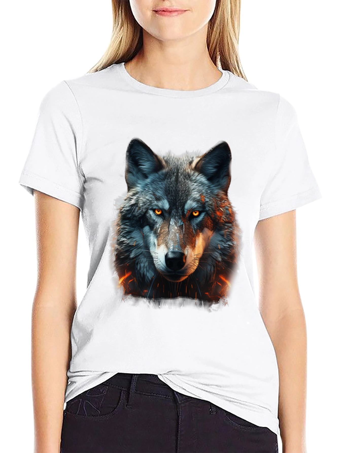 Wolf Graphic Tee - Fierce Animal Design