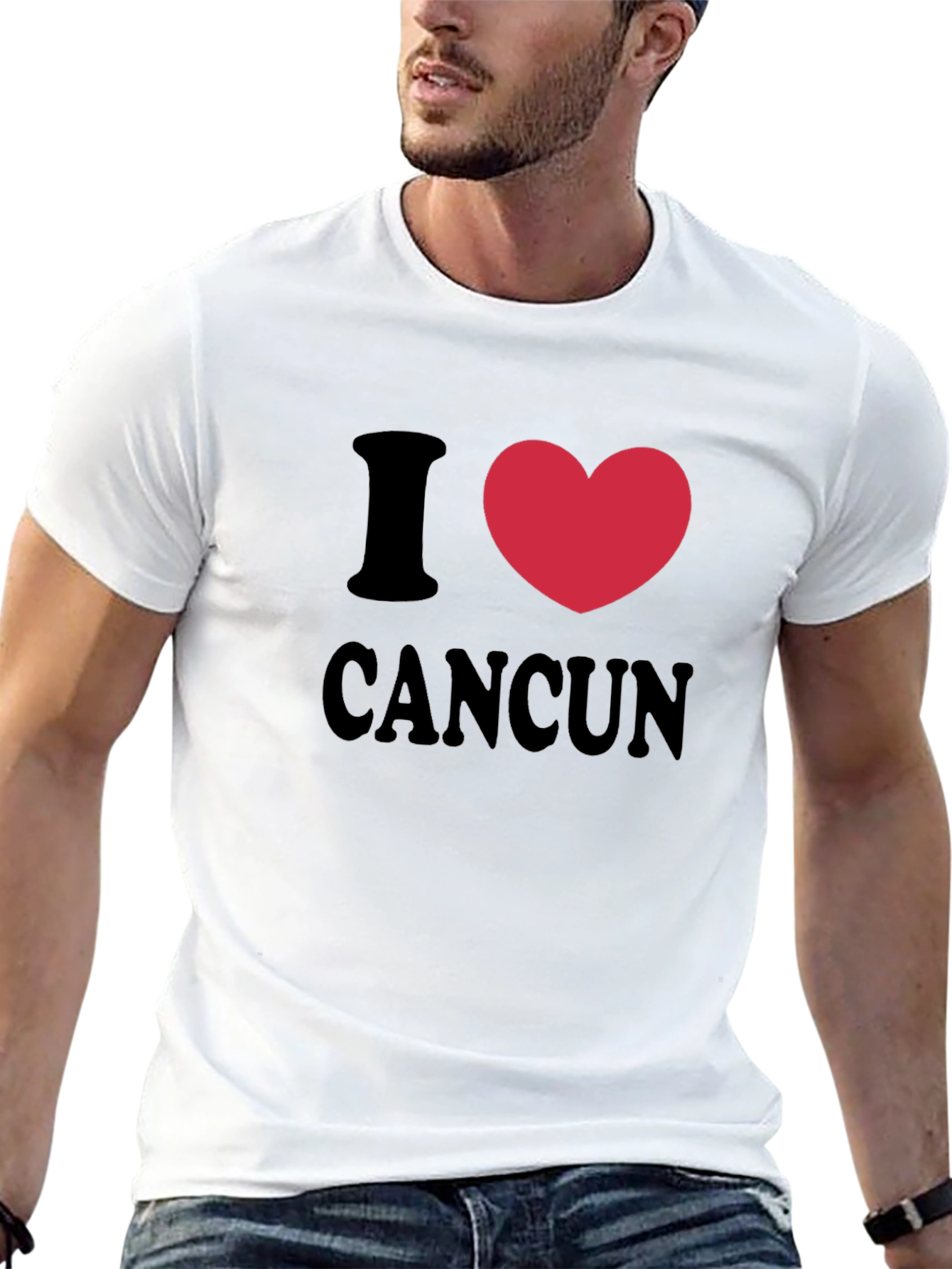 I Love Cancun T-Shirt - Heart Graphic Tee