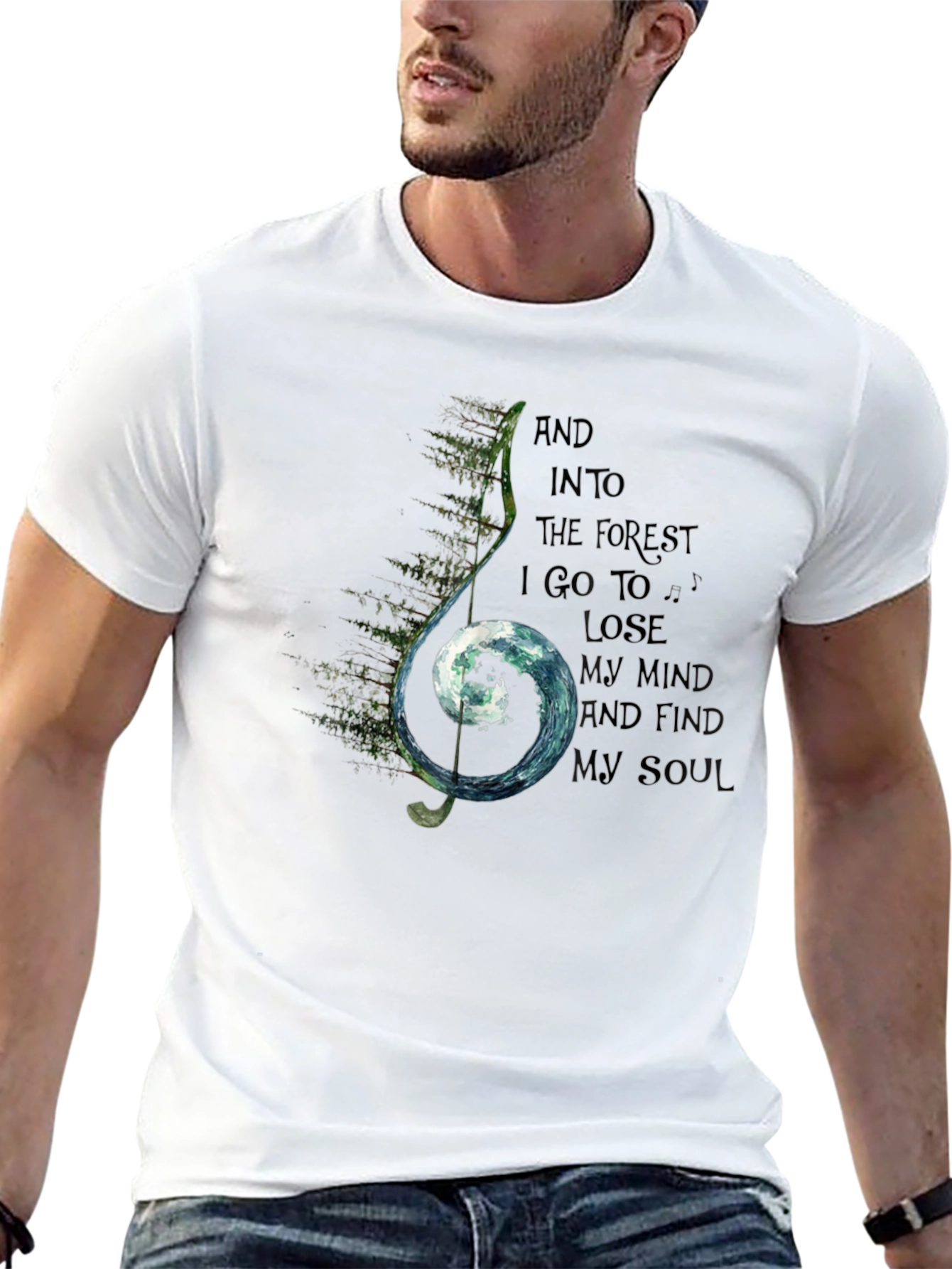 Natures Melody Black T-Shirt