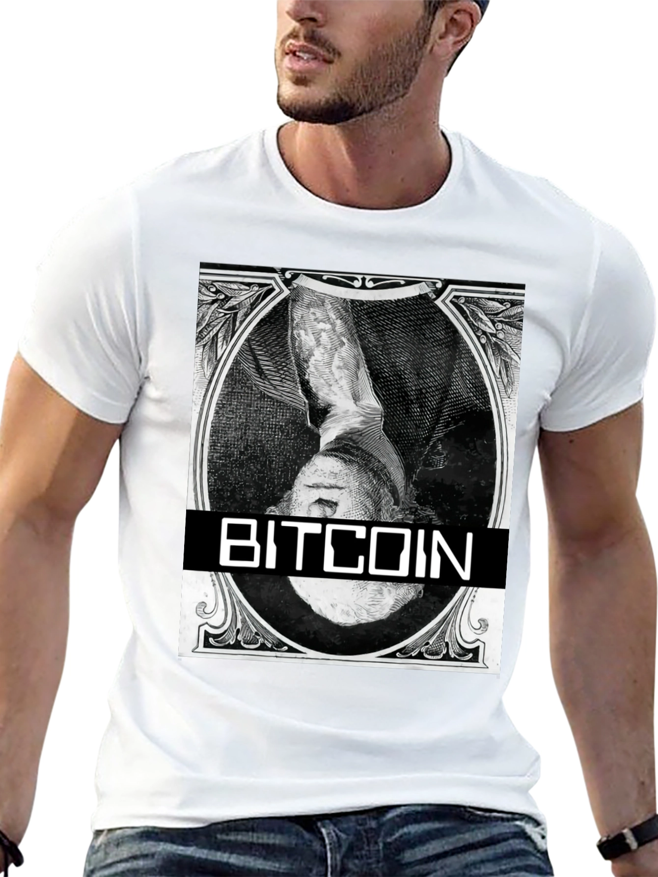 Bitcoin Black T-Shirt - Crypto Currency Design