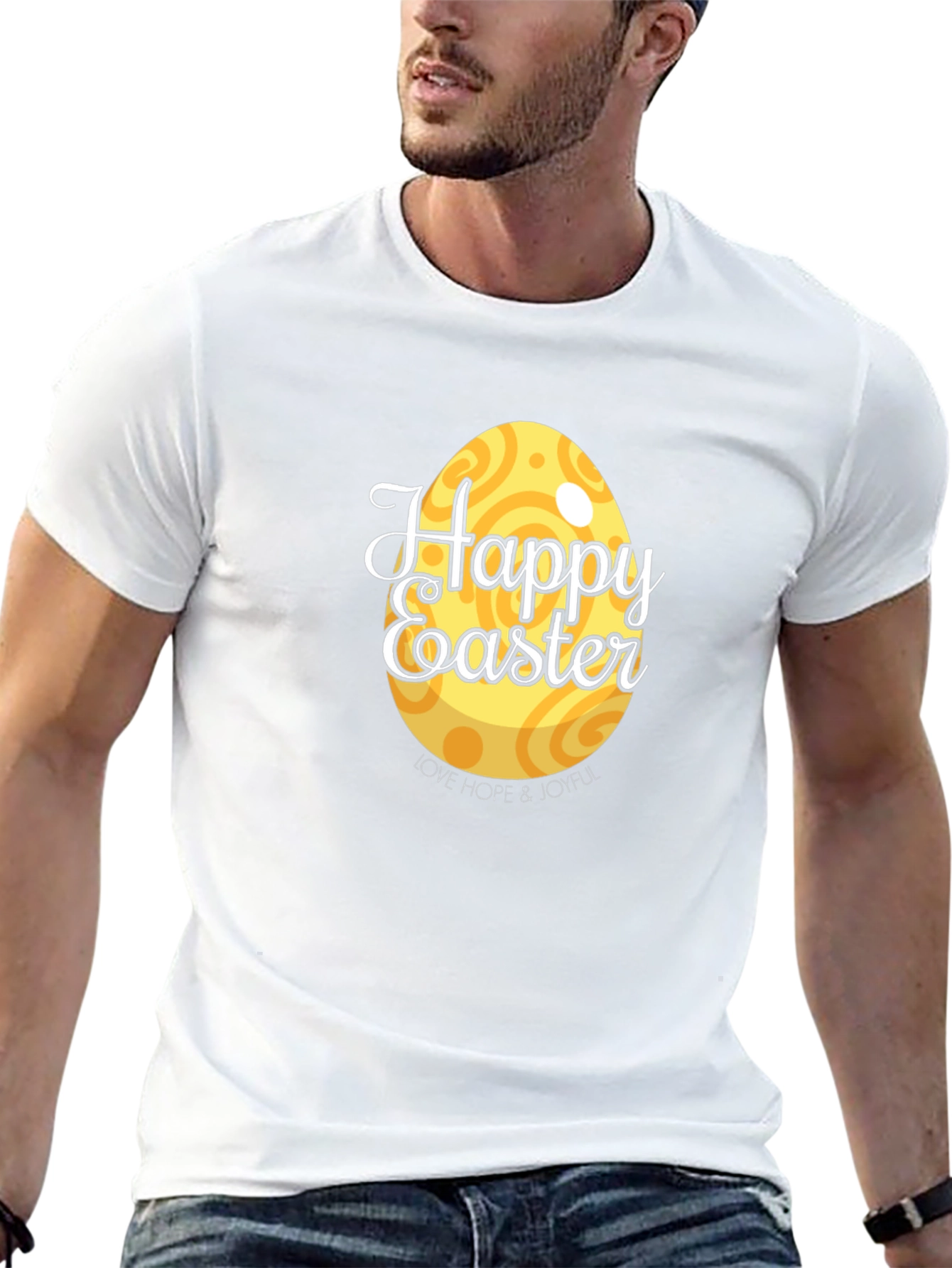 Happy Easter Graphic Tee - Easter Egg T-Shirt
