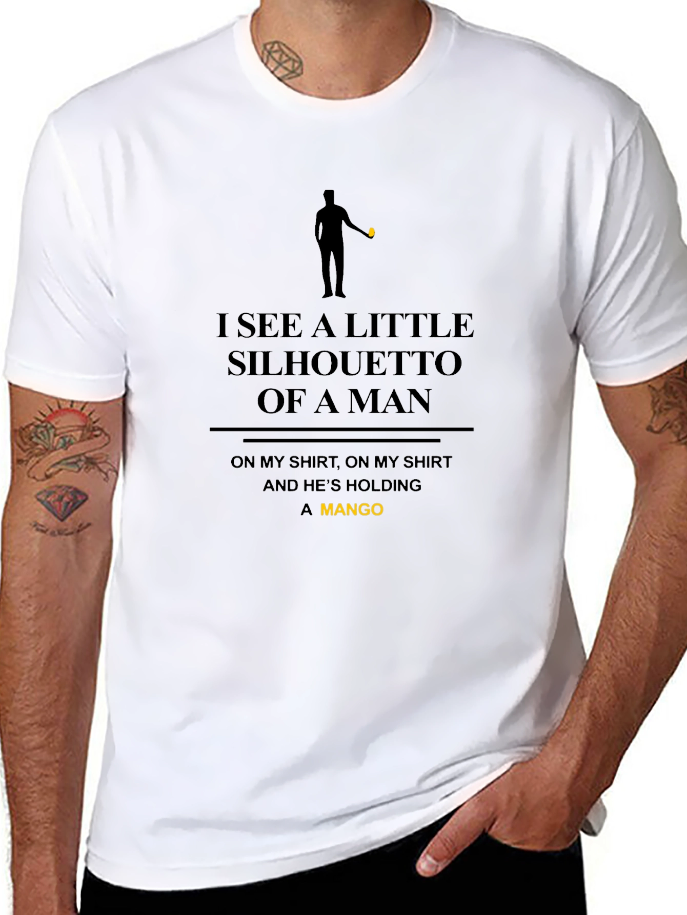 Silhouette Mango Graphic Tee - Soft Cotton Blend