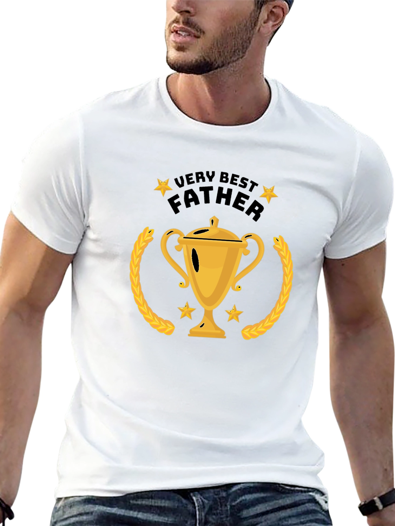 Best Father Trophy T-Shirt - Gift for Dad