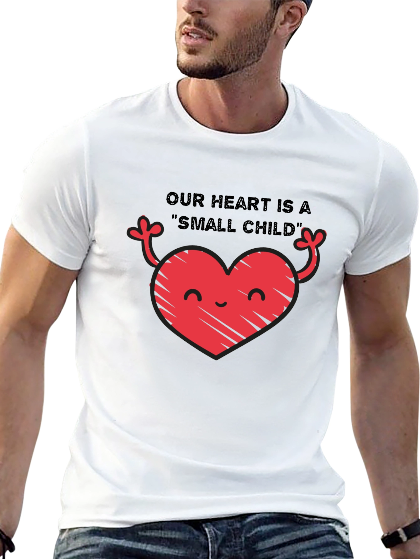 Heart Child Graphic Tee - Cute Love Shirt