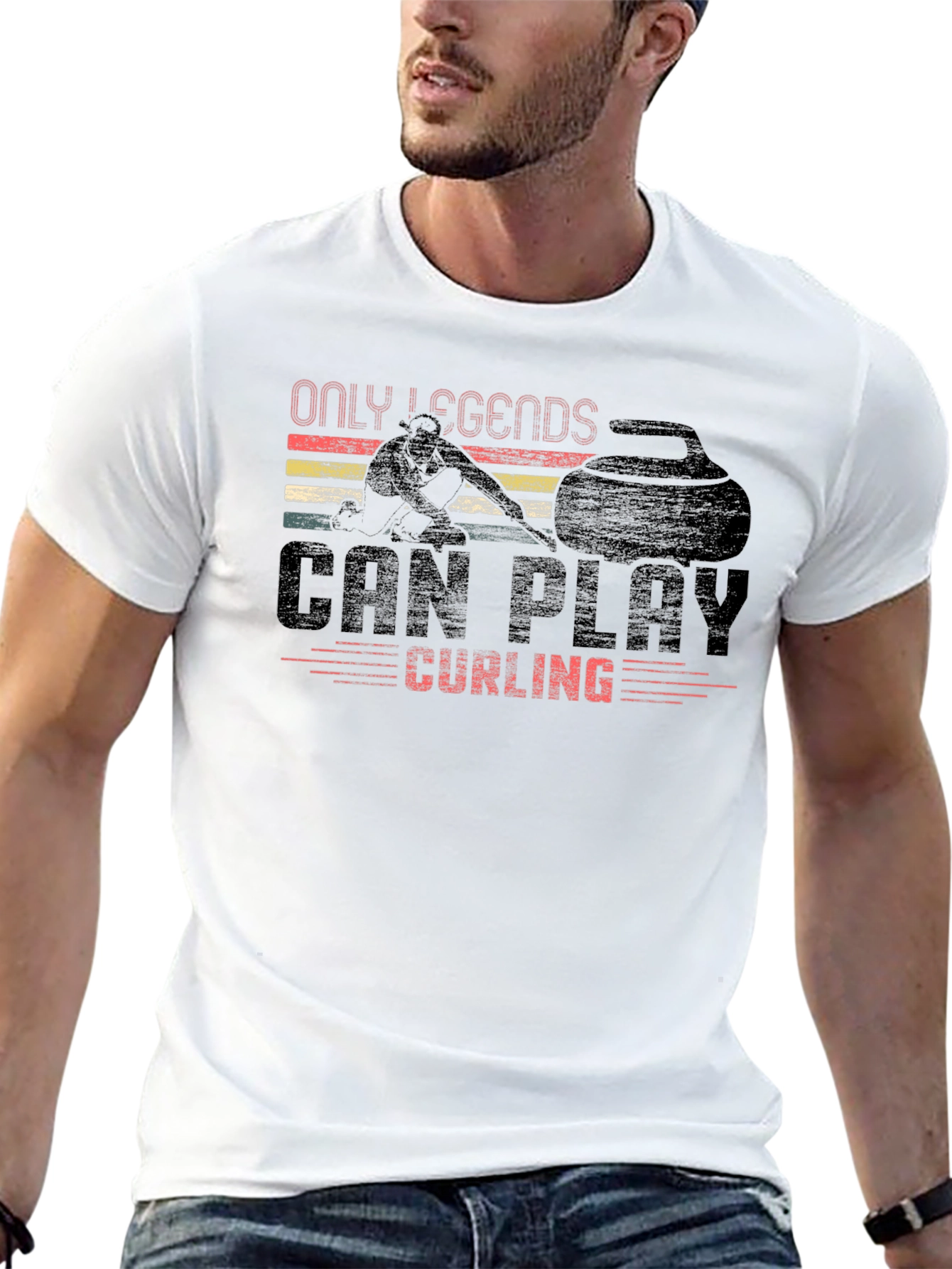 Only Legends Can Play Curling T-Shirt