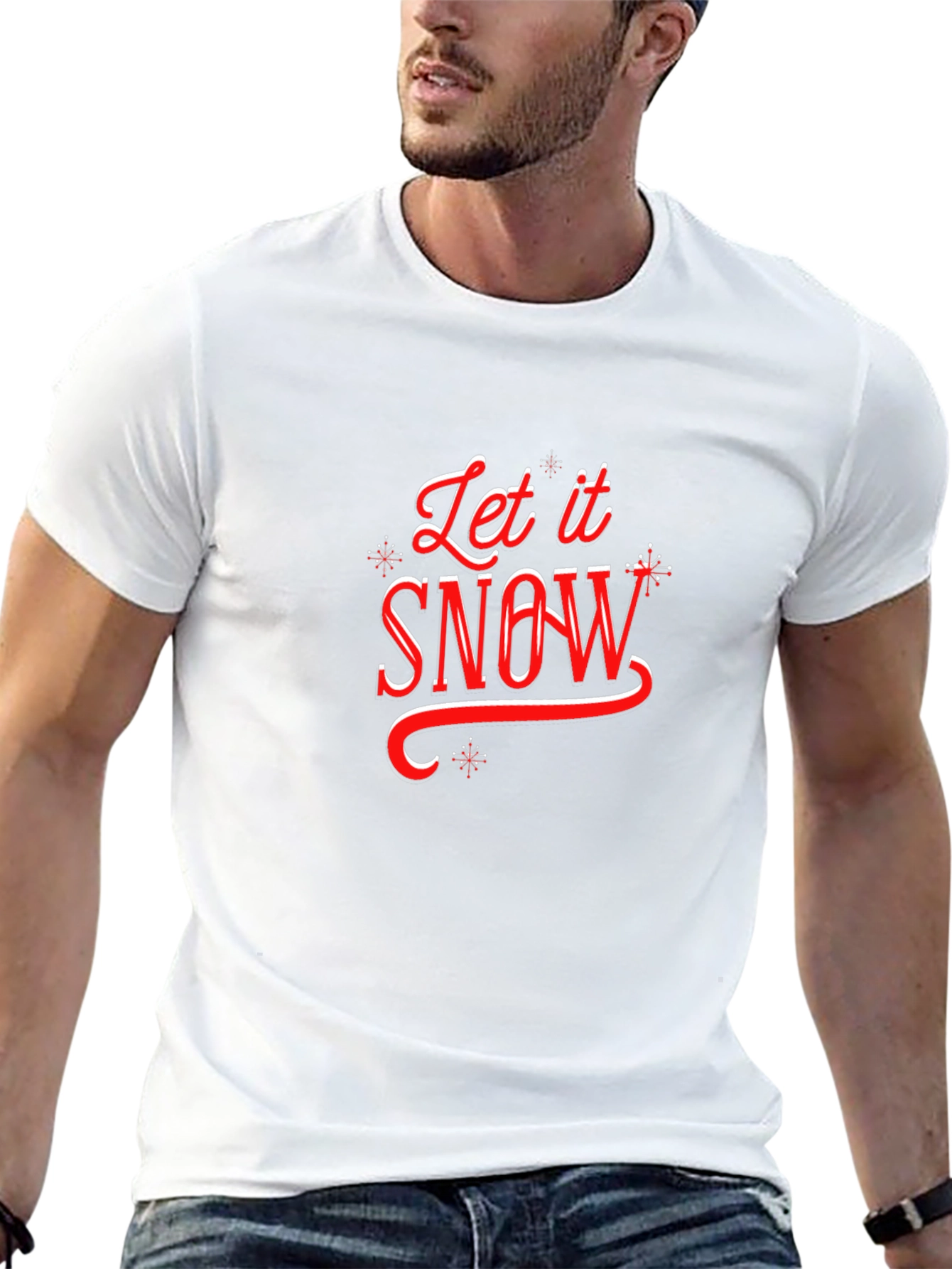 Let it Snow Holiday T-Shirt - Festive Christmas Tee