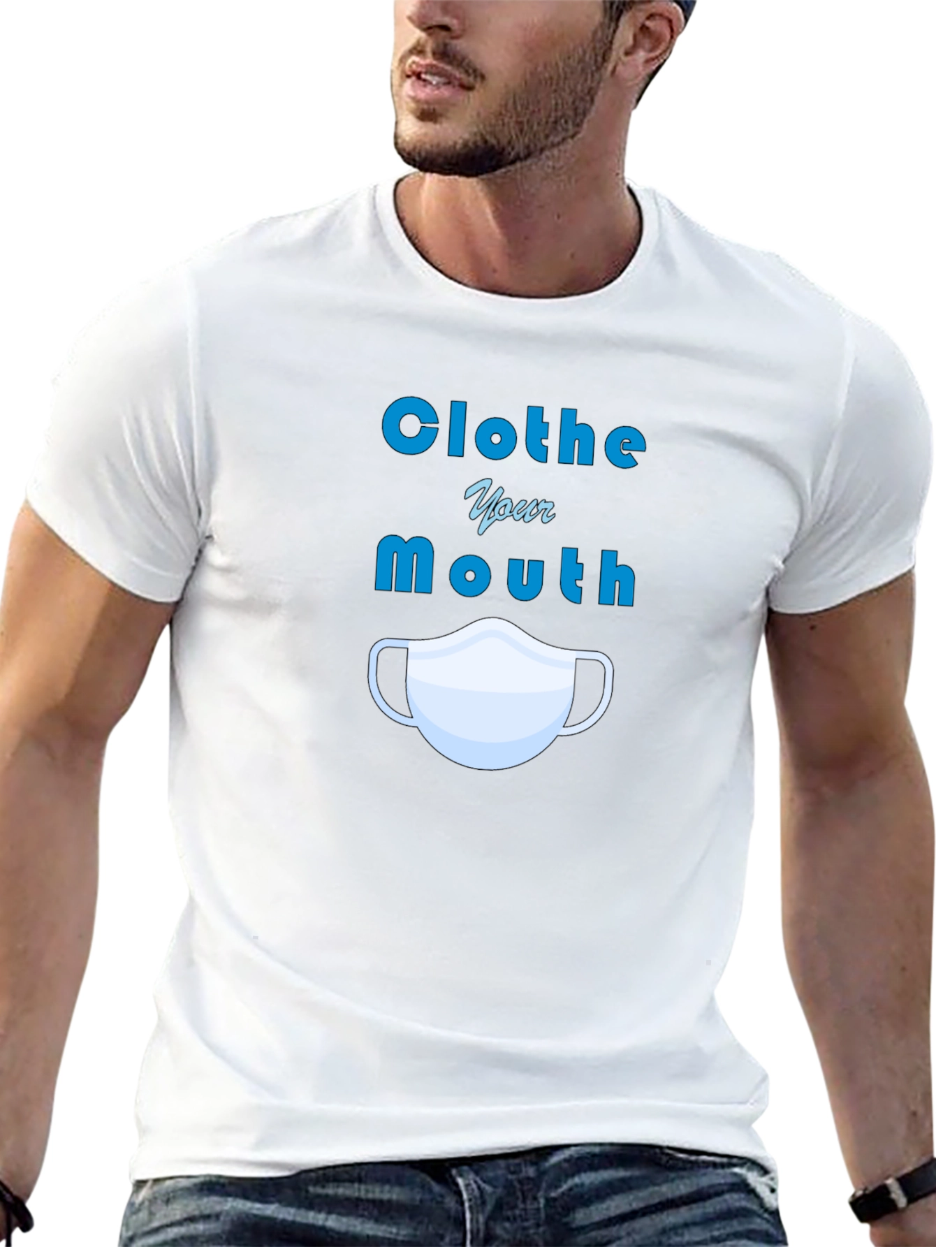 Clothe Your Mouth Graphic Tee - Protect Yourself!