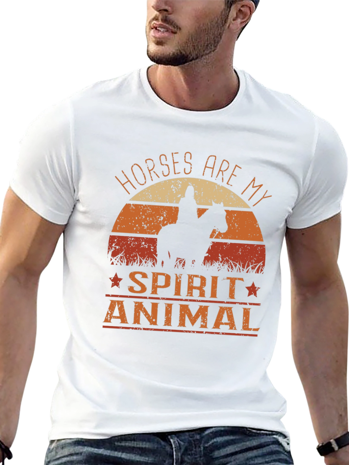 Horses Are My Spirit Animal Graphic T-Shirt