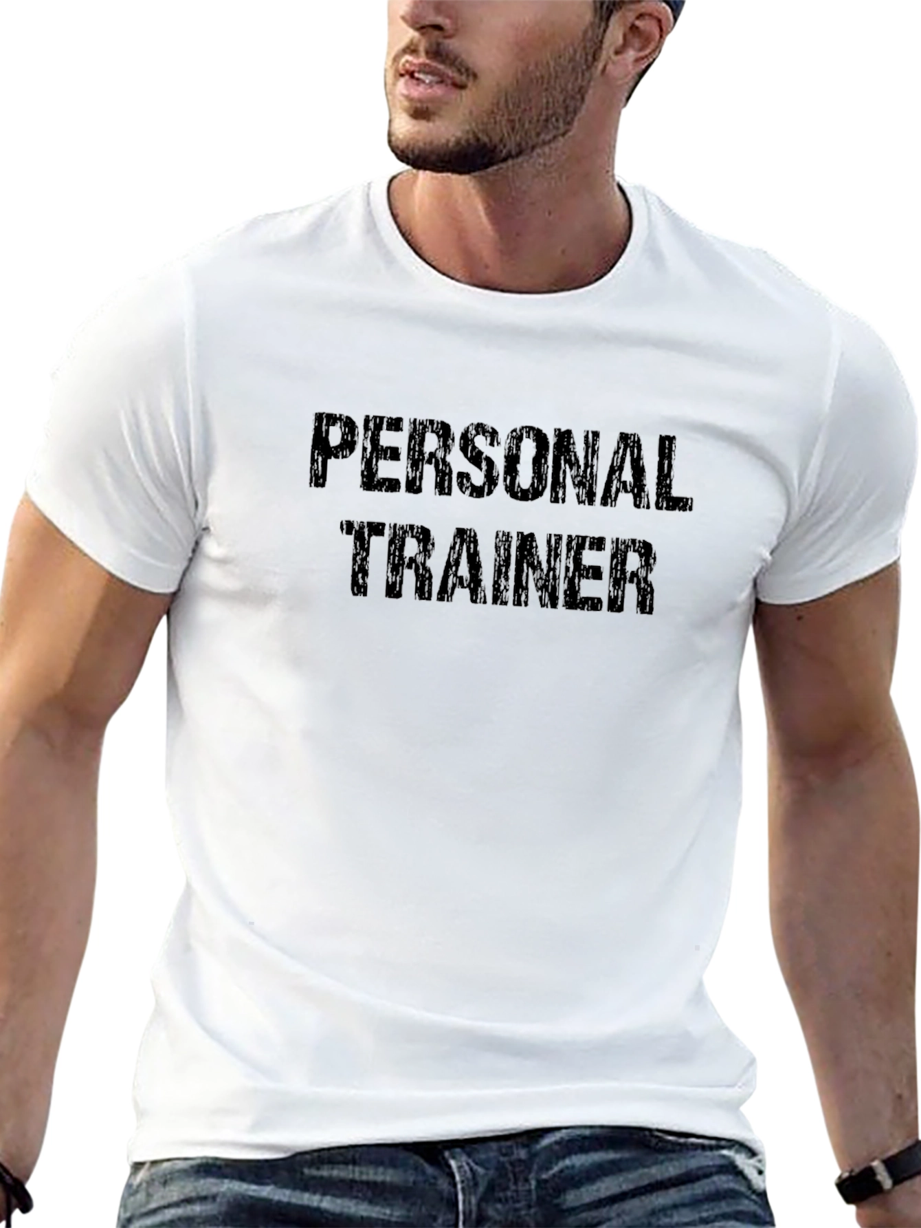 Personal Trainer Black T-Shirt Gym Fitness