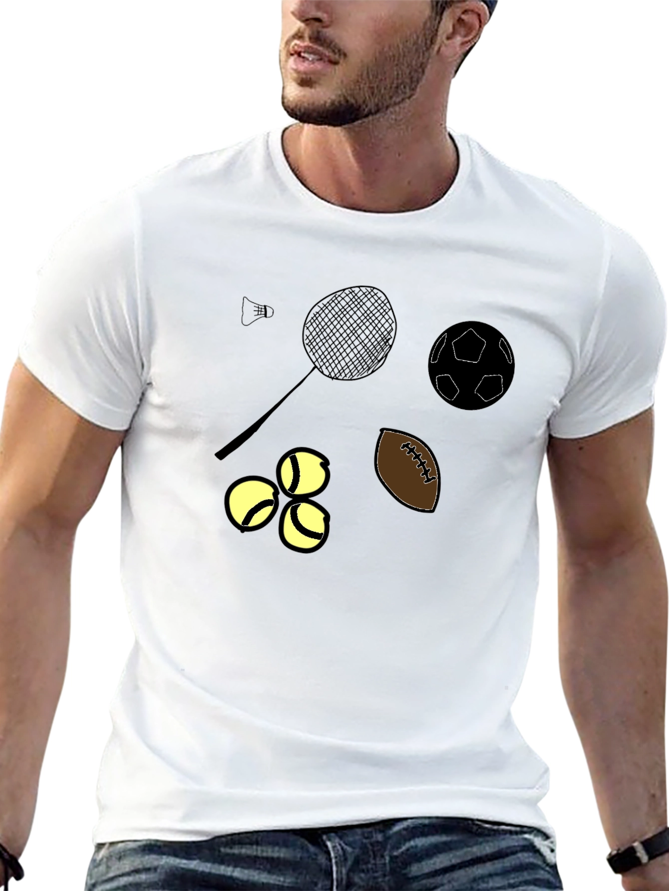 Sports Icon Black T-Shirt