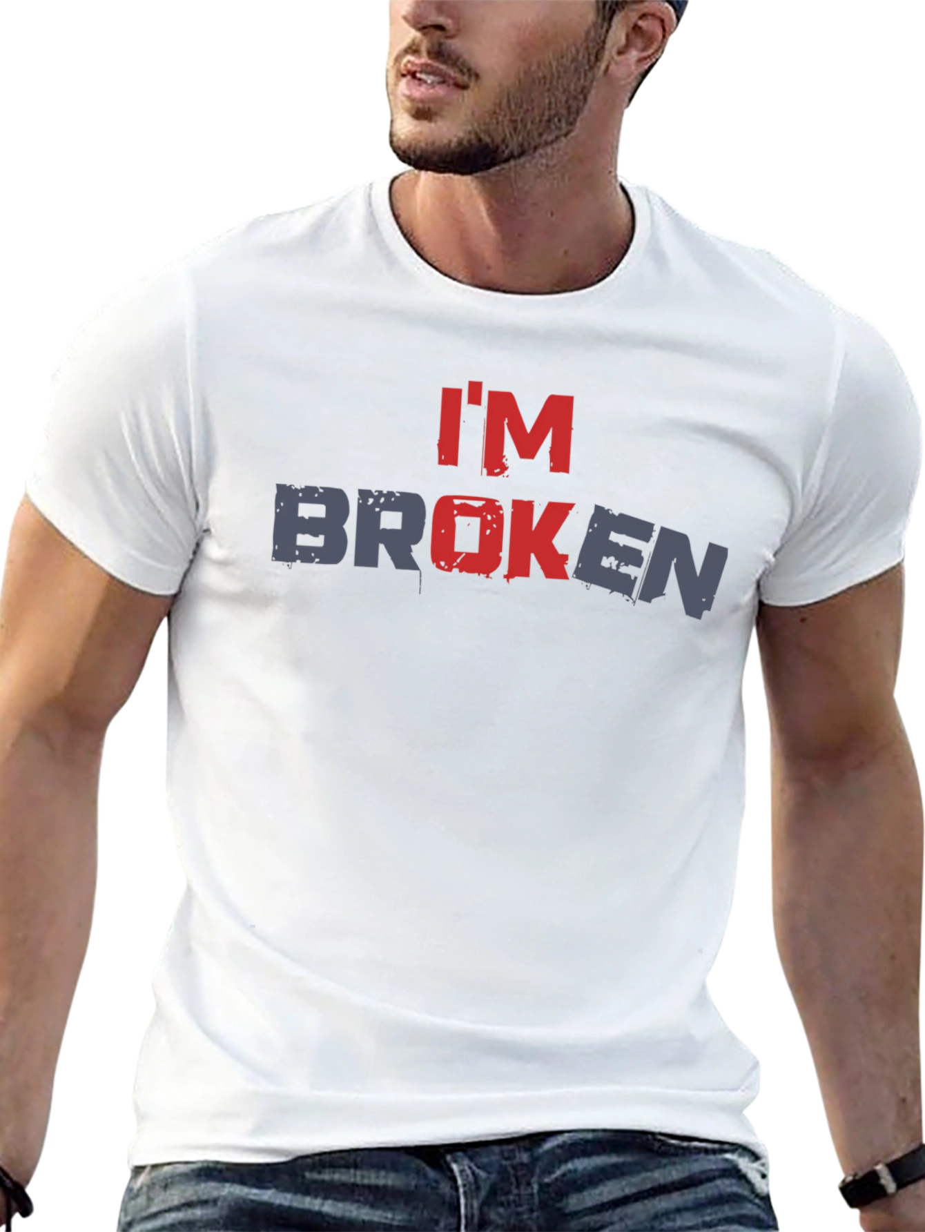 Im Broken Graphic Tee - Mens Black T-Shirt