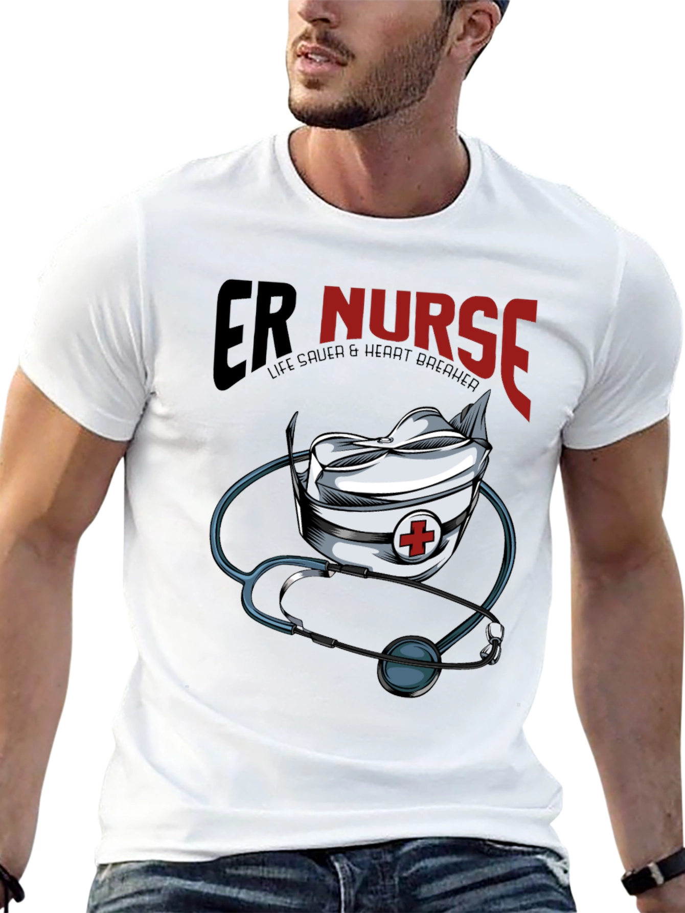 ER Nurse T-Shirt: Life Saver & Heart Breaker
