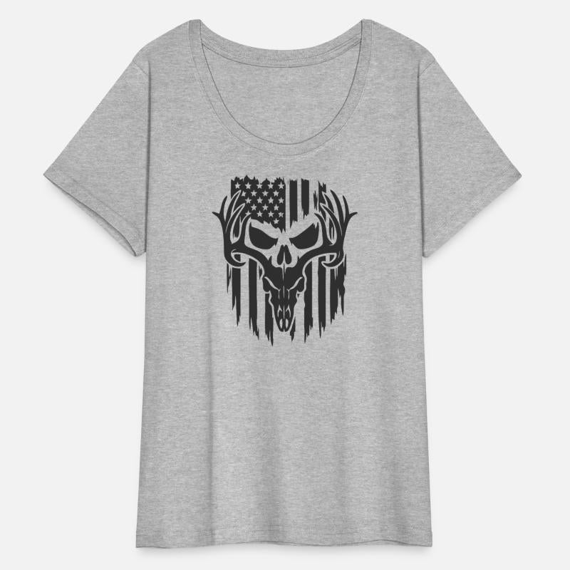 Skull American Flag Design