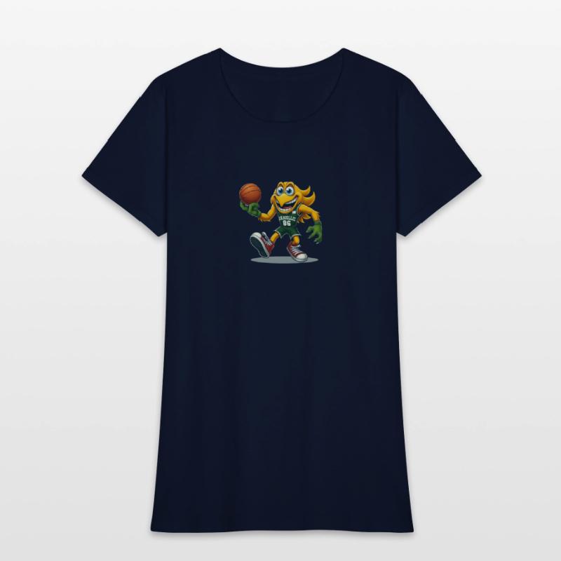 Slam Dunk Flame - Trendy Basketball Tee