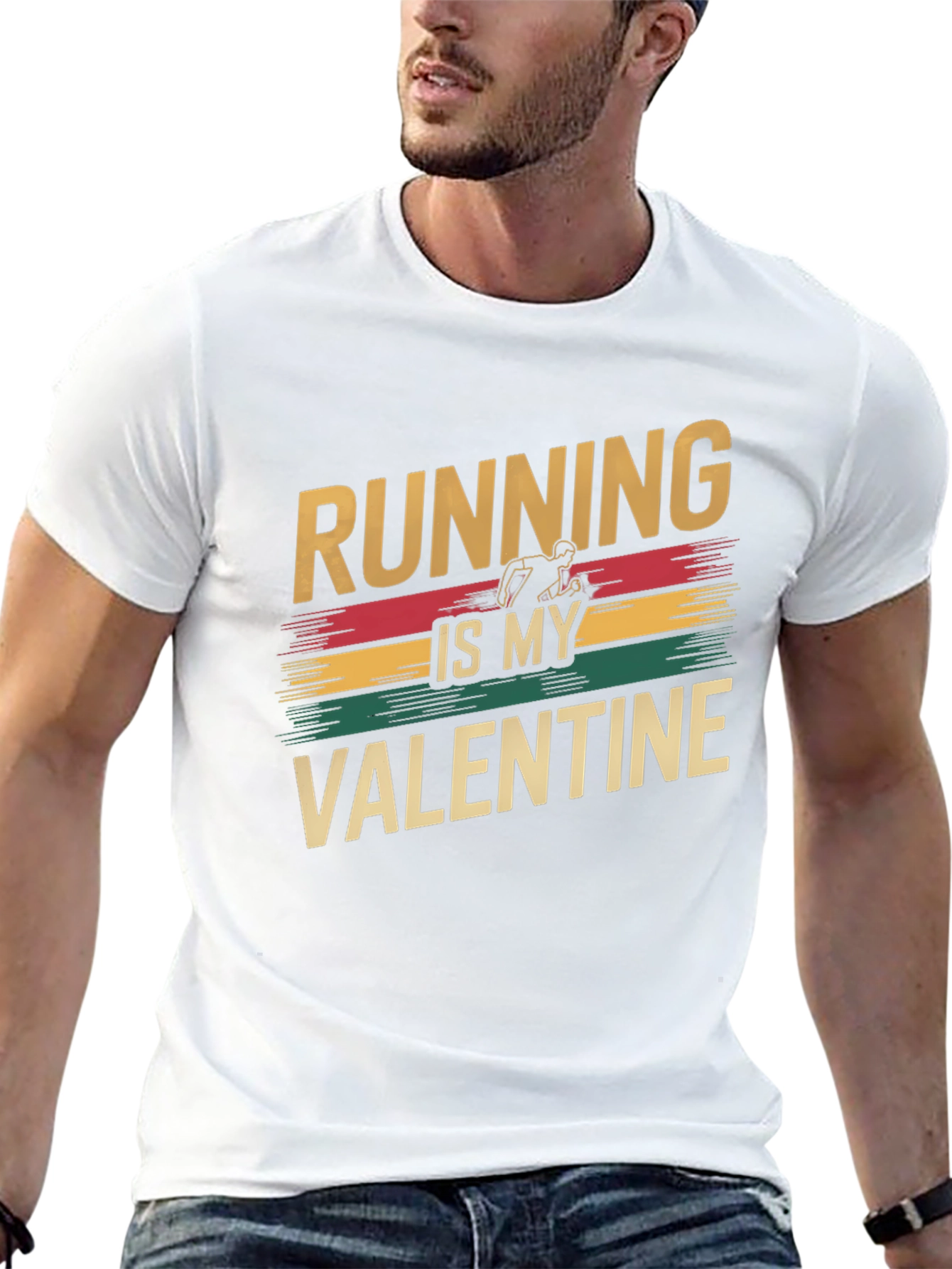 Running Is My Valentine Graphic T-Shirt