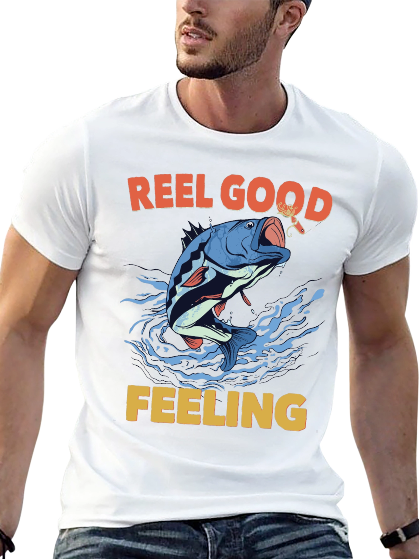 Reel Good Feeling T-Shirt Fishing Graphic Tee