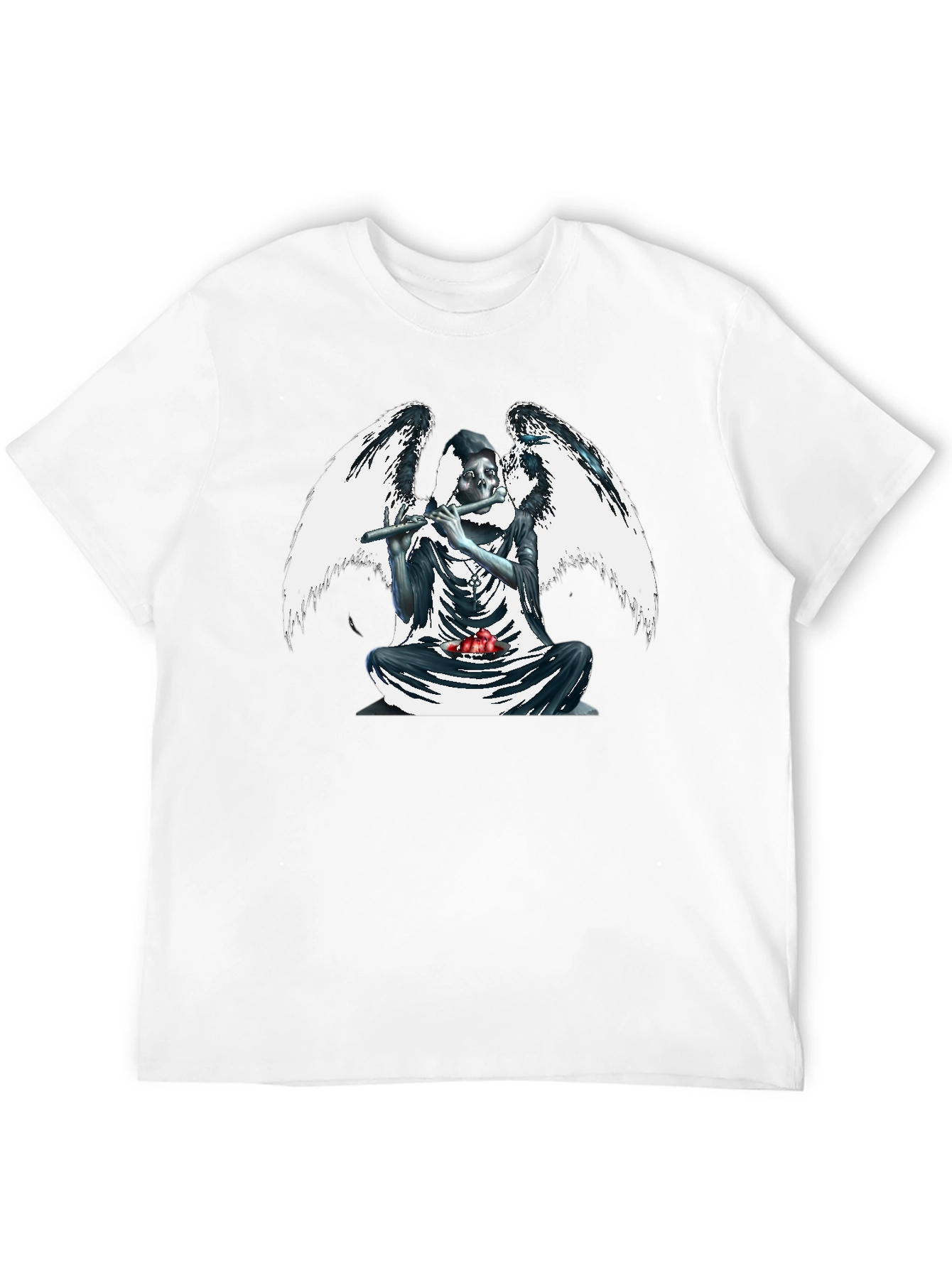 Grim Reaper Angel Black T-Shirt