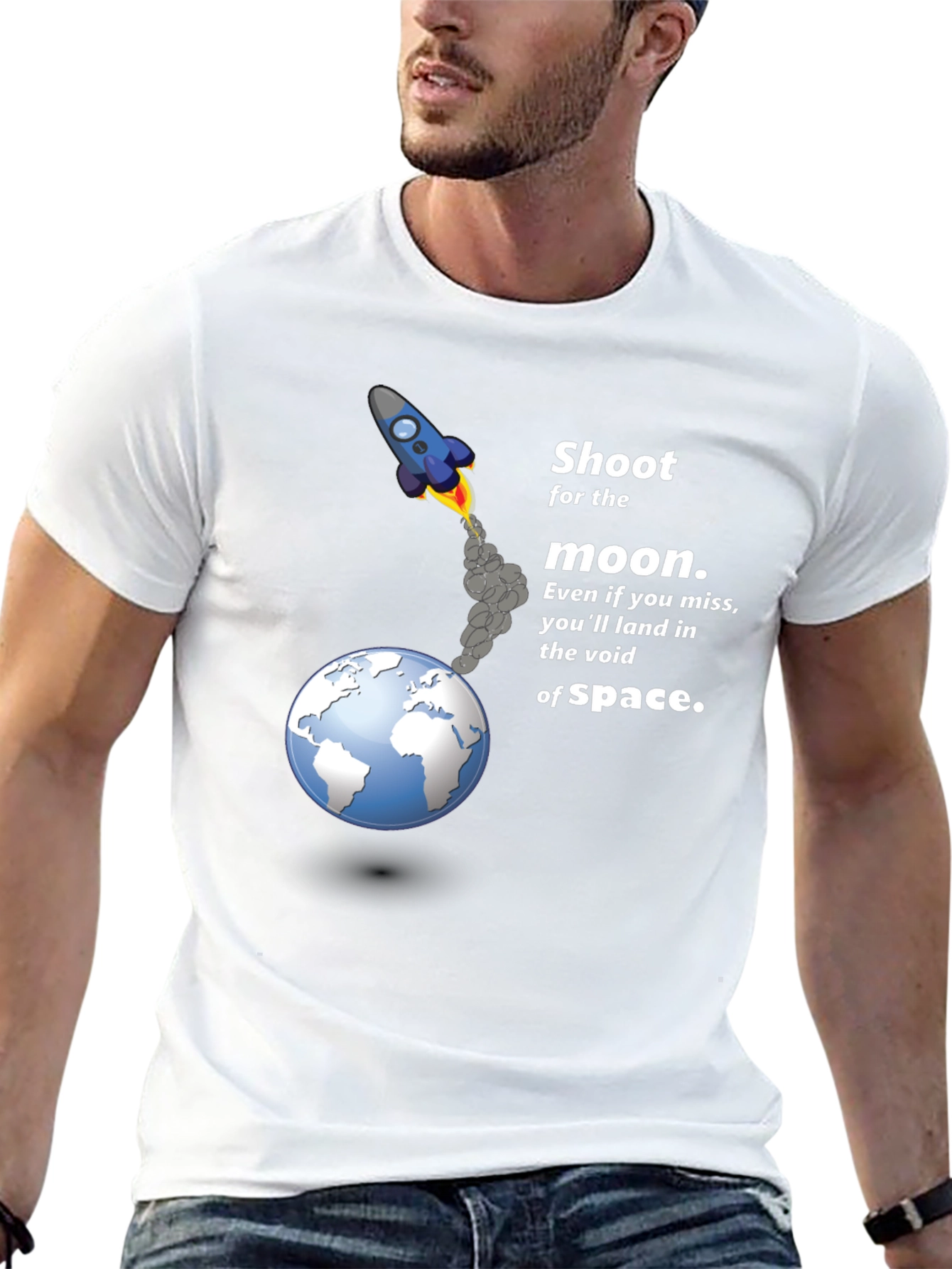 Shoot for the Moon Graphic T-Shirt