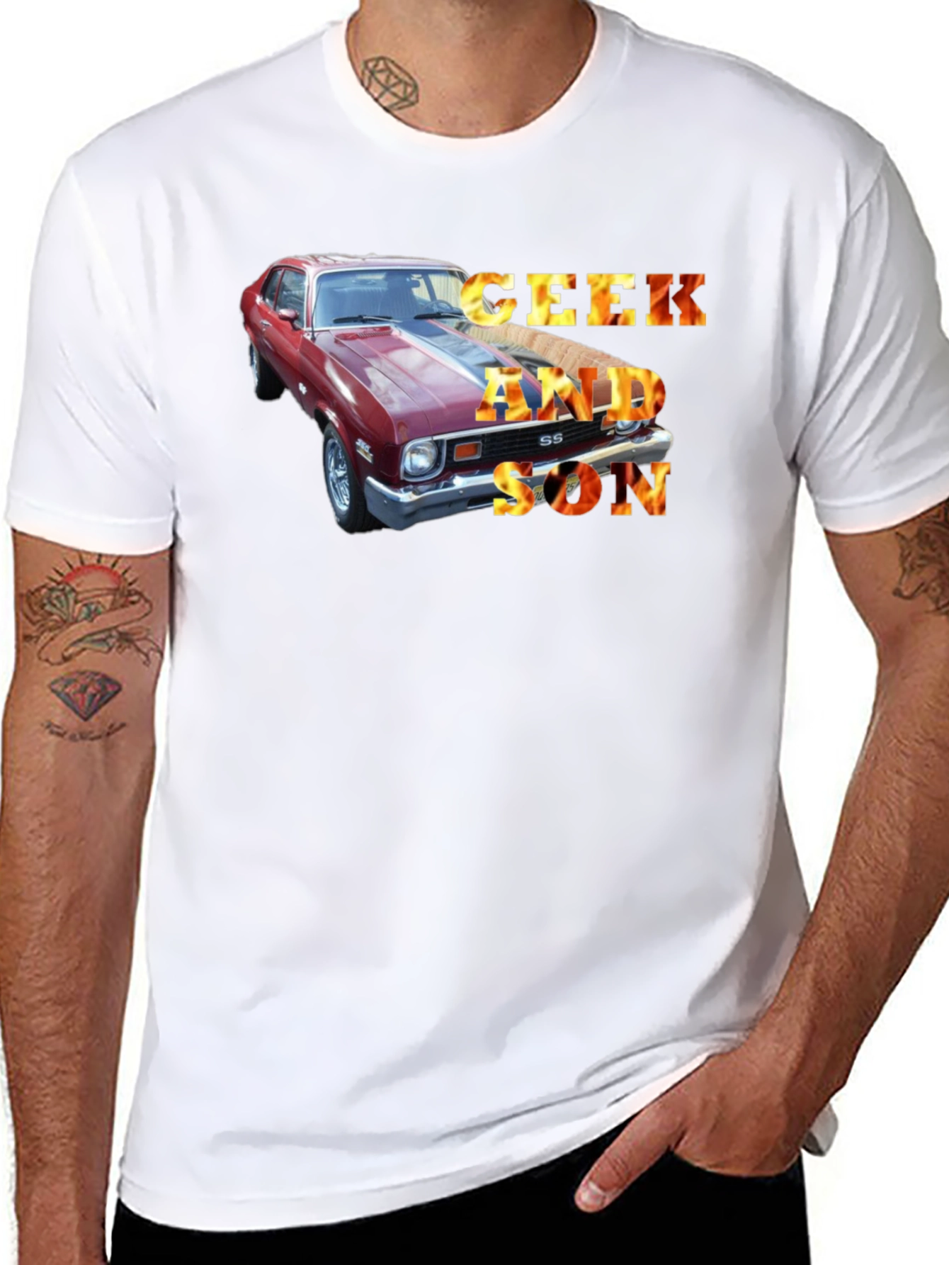 Geek and Son Car T-Shirt